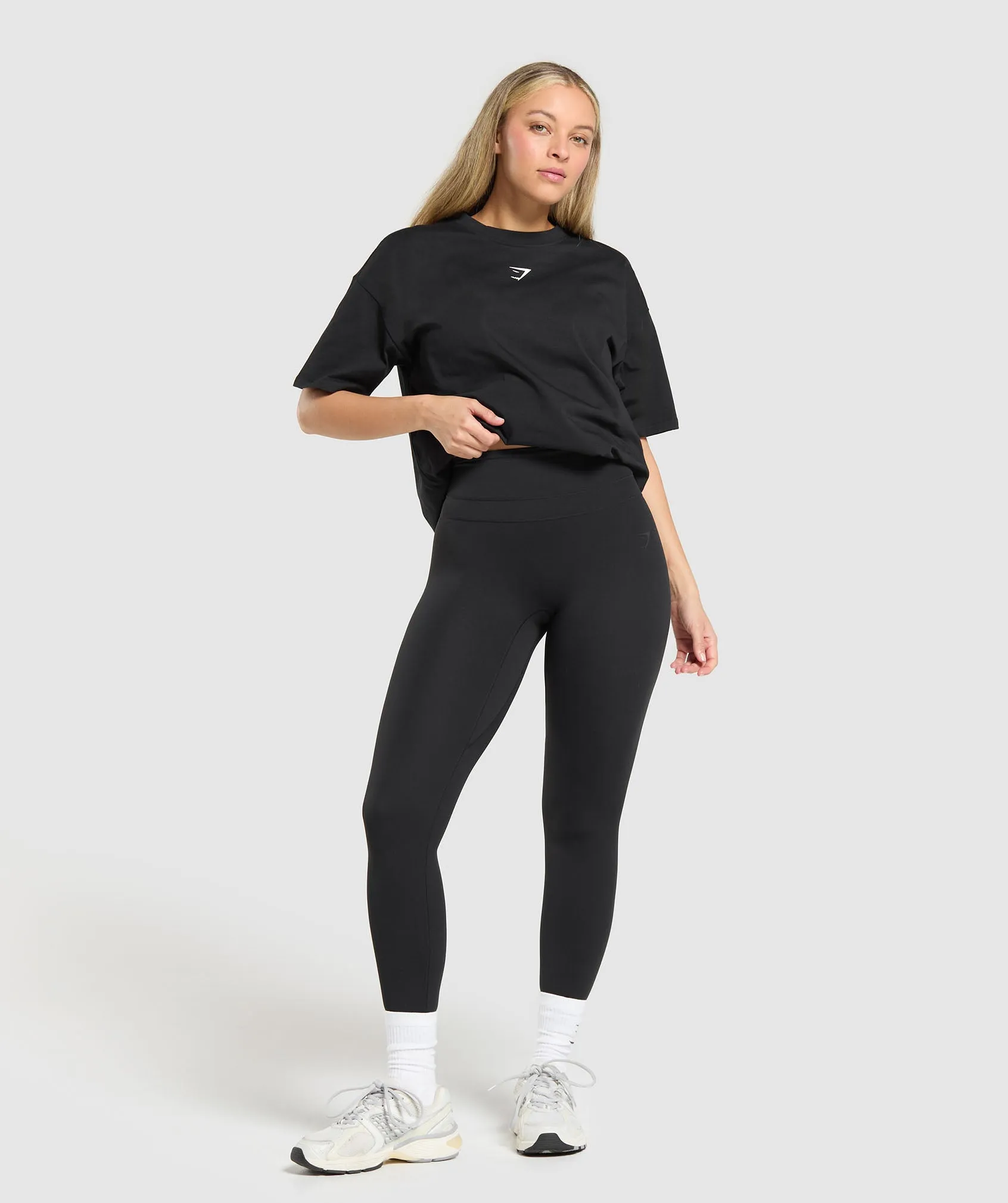 Gymshark Trace Graphic Oversized T-Shirt - Black sold by Gymshark product image thumbnail 3