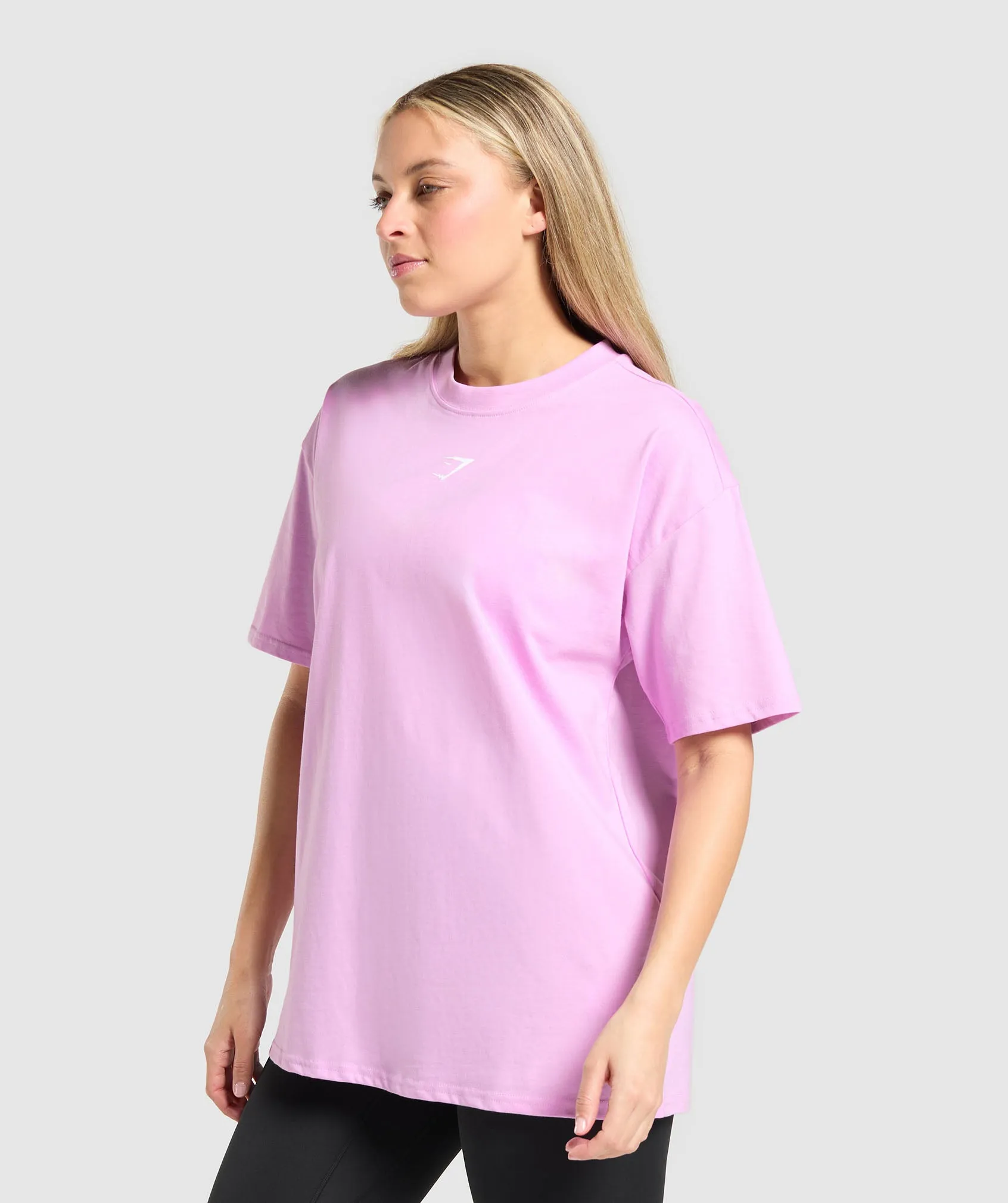 Gymshark Trace Graphic Oversized T-Shirt - Sour Pink sold by Gymshark product image thumbnail 3