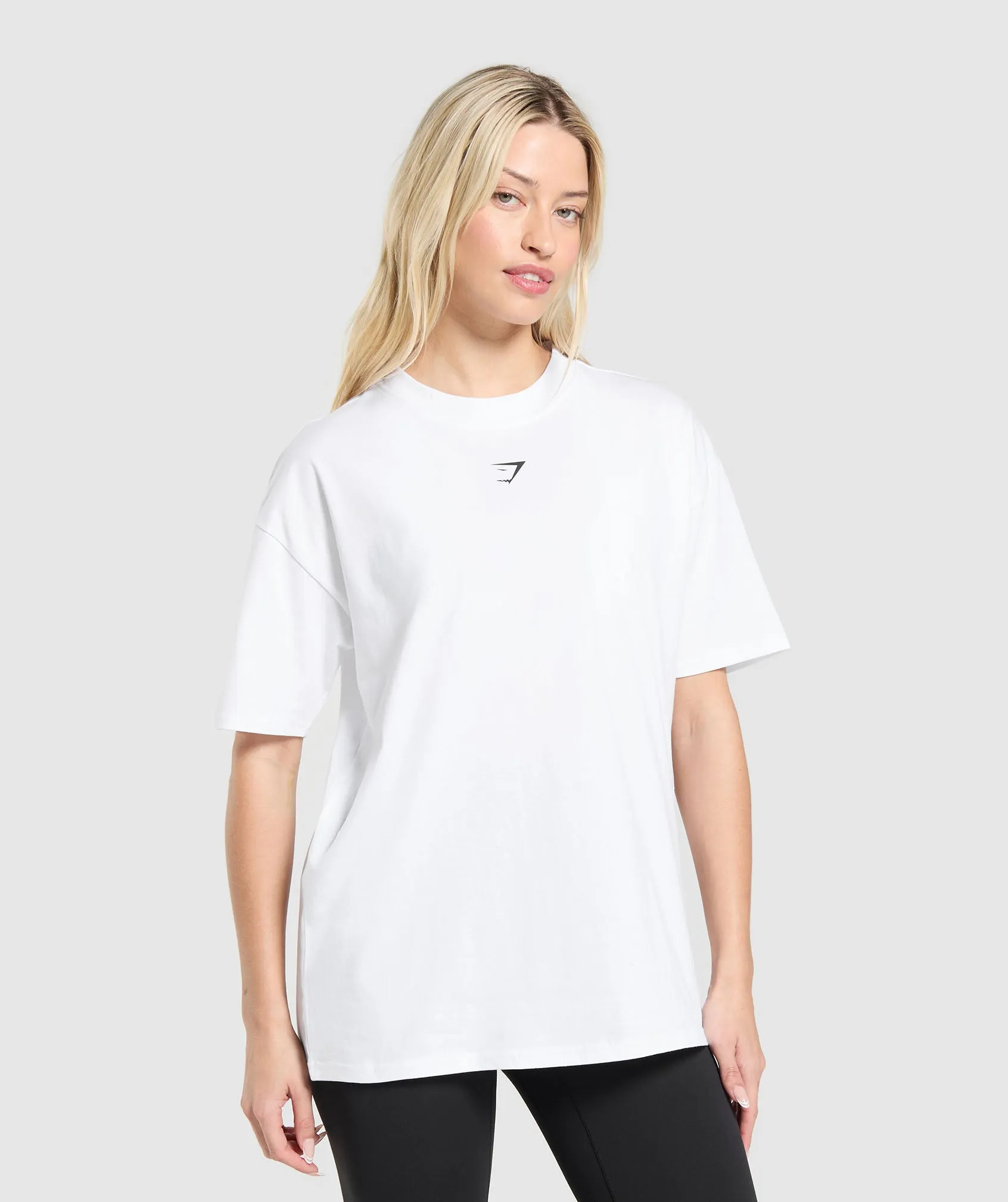 Gymshark Trace Graphic Oversized T-Shirt - White sold by Gymshark product image thumbnail 2