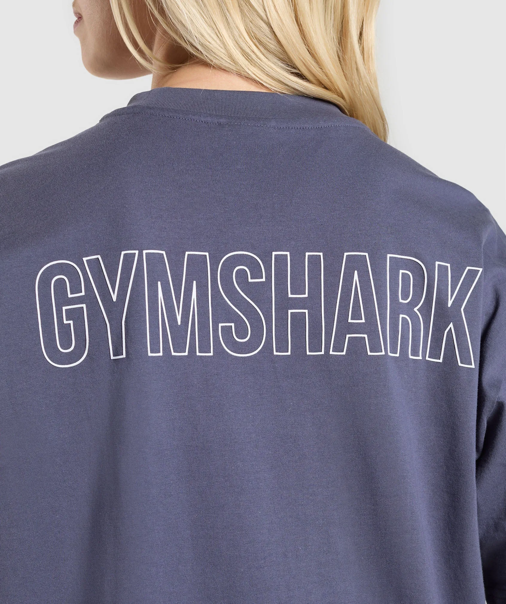 Gymshark Trace Graphic Oversized T-Shirt - Weighted Purple sold by Gymshark product image thumbnail 5