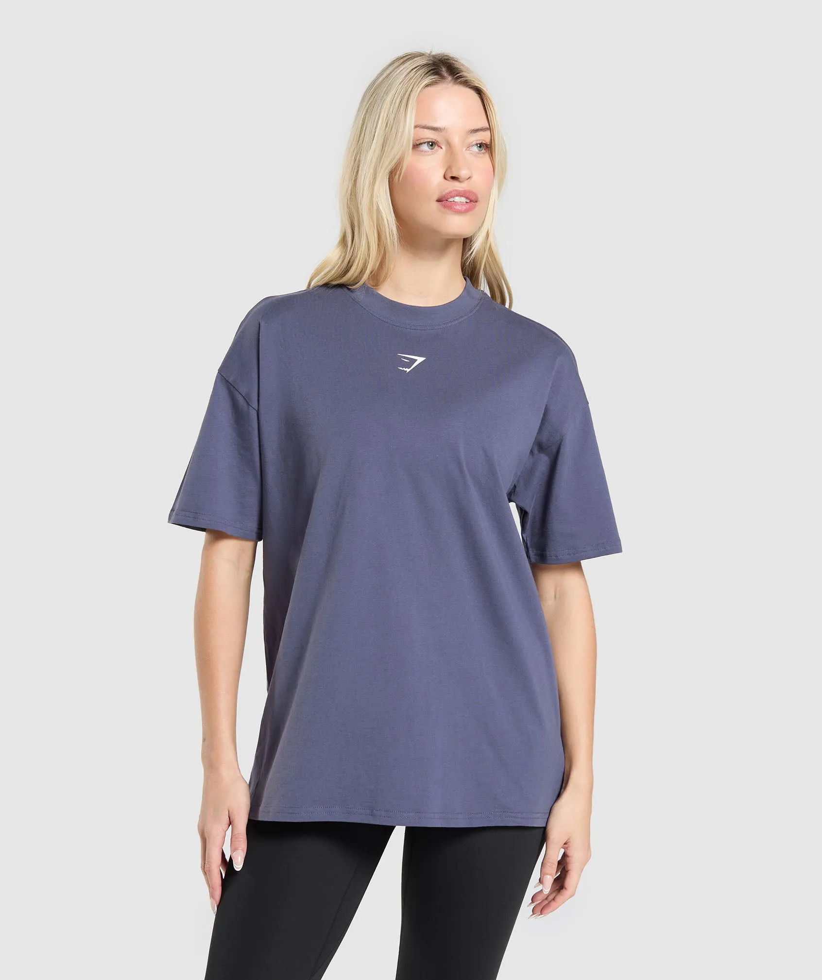 Gymshark Trace Graphic Oversized T-Shirt - Weighted Purple sold by Gymshark product image thumbnail 2