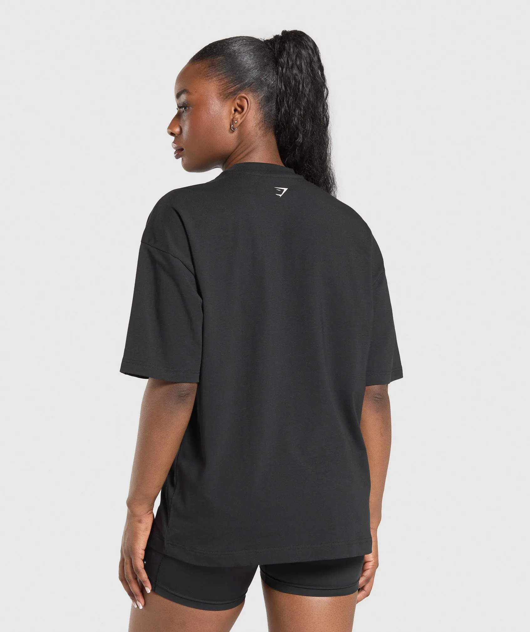 Gymshark Lifting Girl Graphic Oversized Tee - Black sold by Gymshark product image thumbnail 2