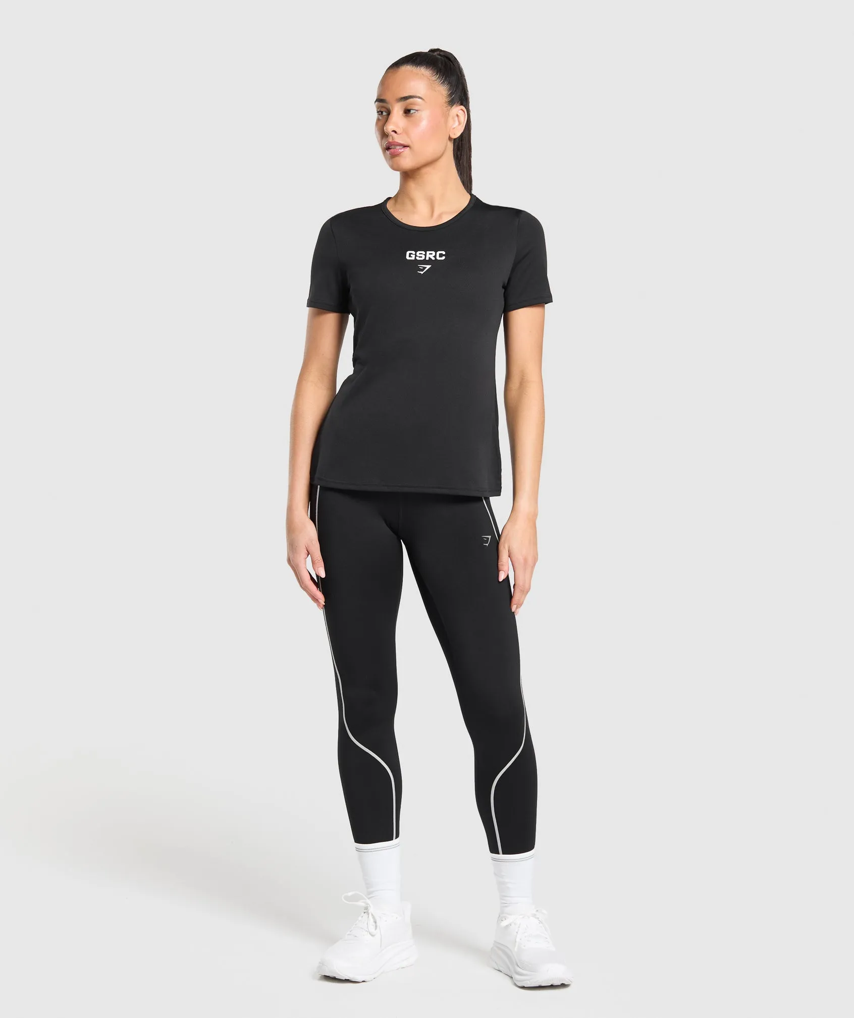 Gymshark Run Club Graphic T-Shirt - Black sold by Gymshark product image thumbnail 4