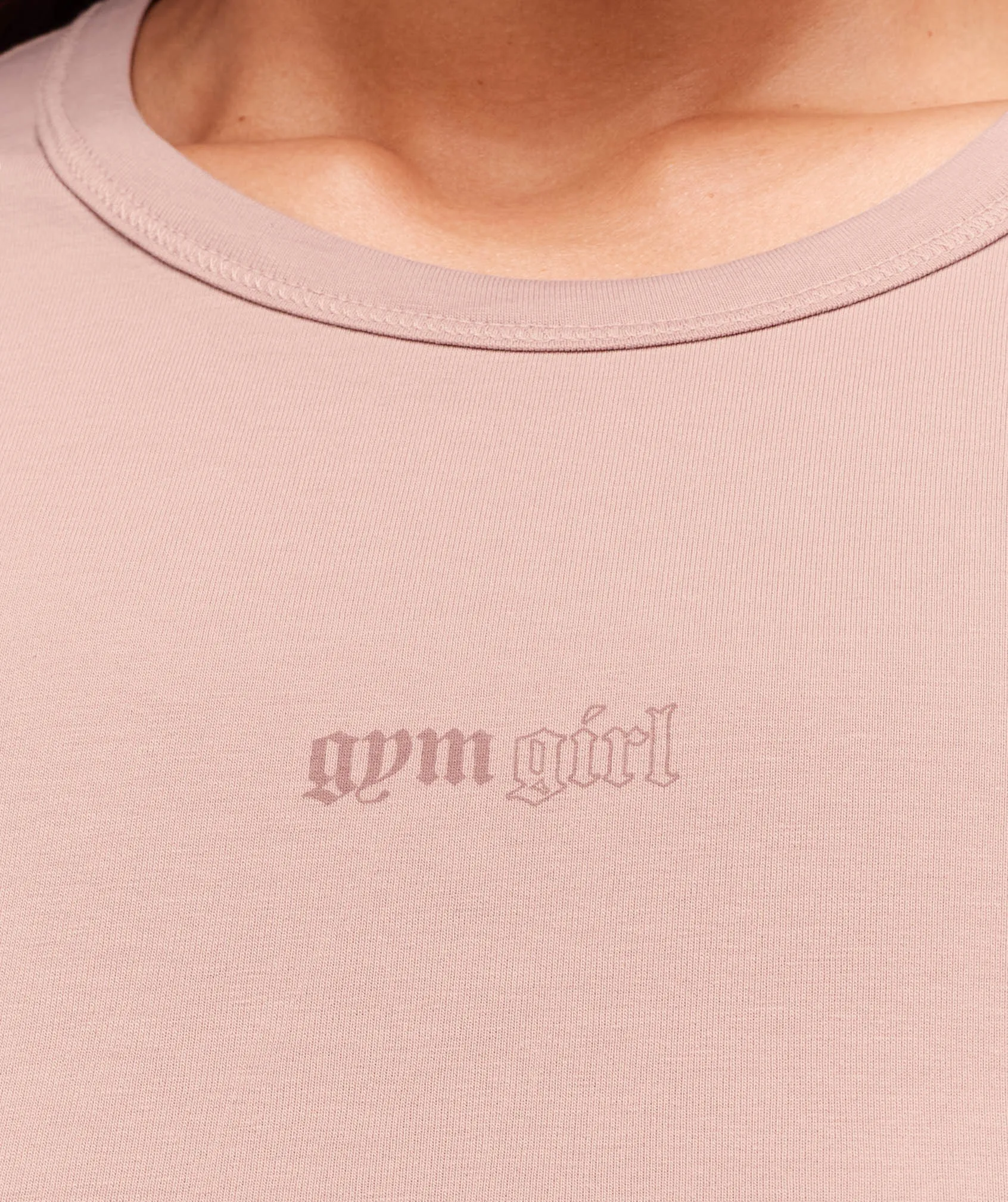 Gymshark Cotton Graphic Midi T-Shirt - Muted Pink sold by Gymshark product image thumbnail 5