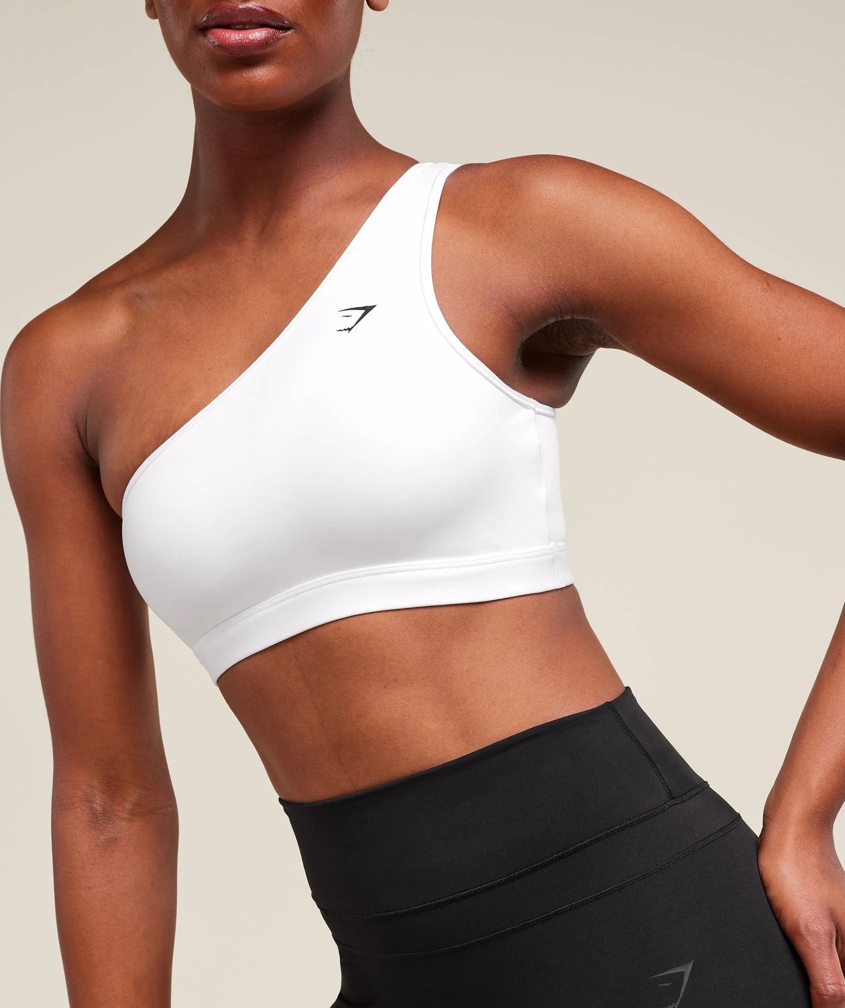 Gymshark Asymmetric Sports Bra - White sold by Gymshark product image thumbnail 4