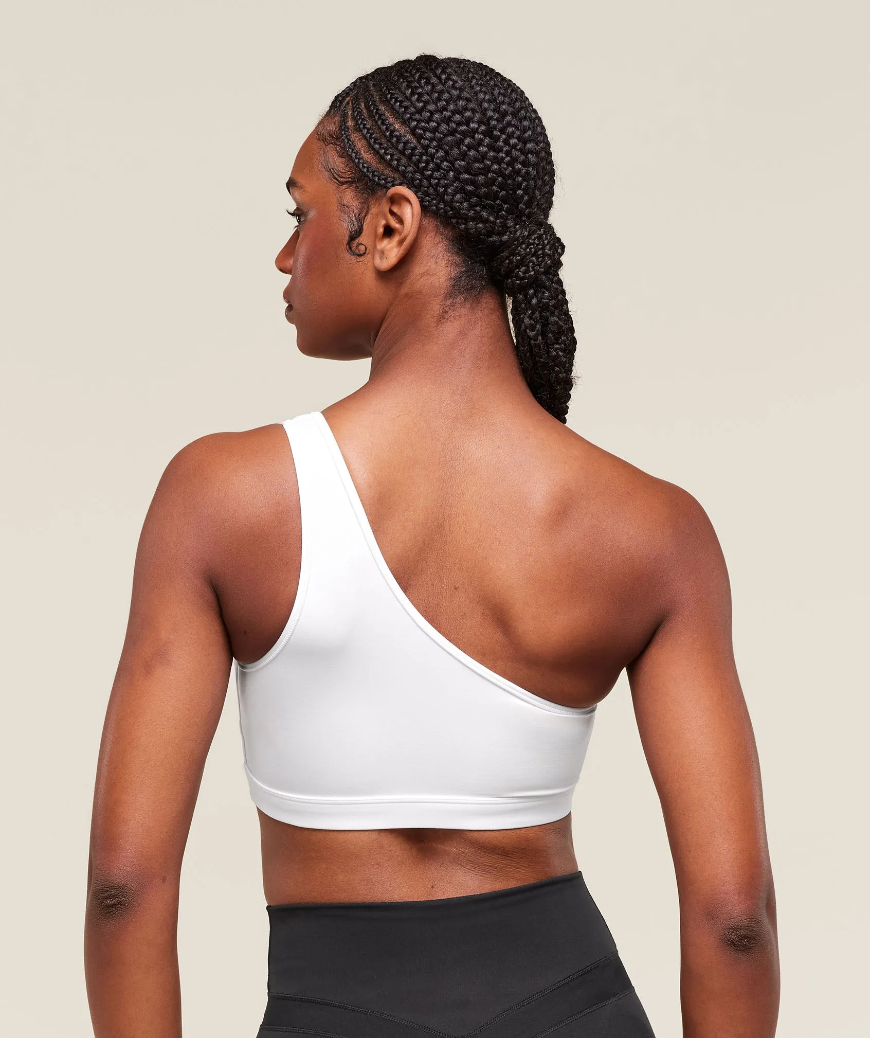 Gymshark Asymmetric Sports Bra - White sold by Gymshark product image thumbnail 2
