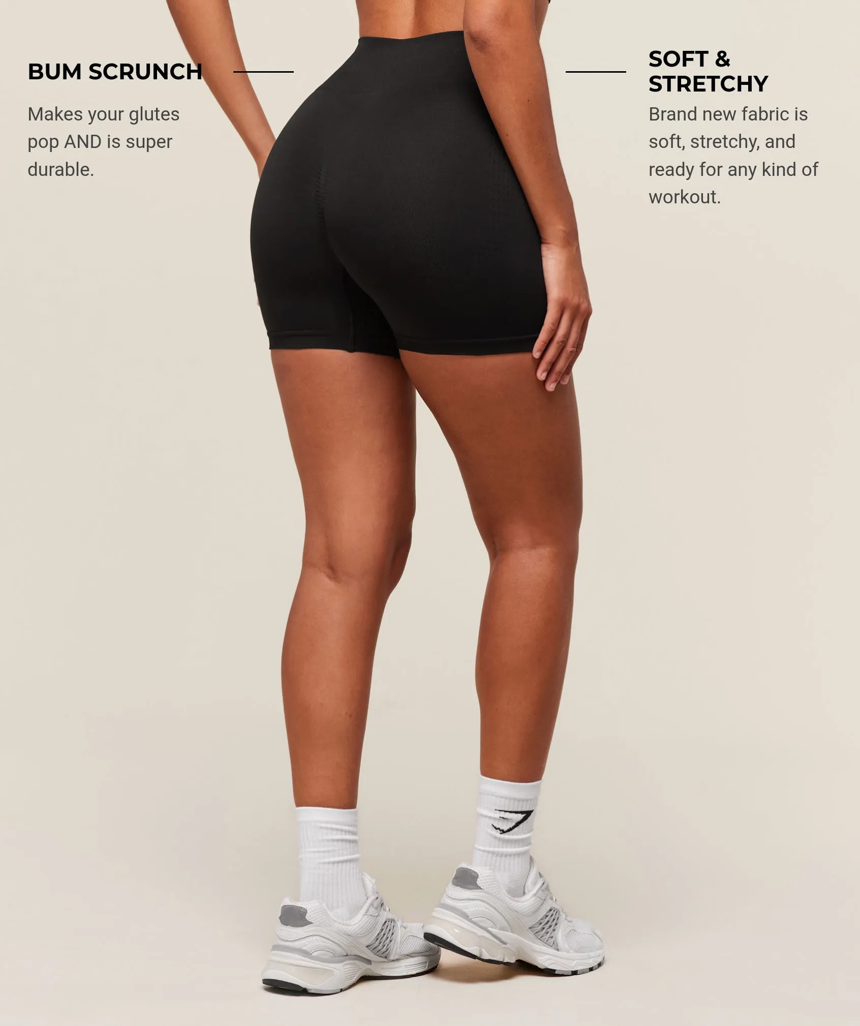 Gymshark Vital Soft Short - Black sold by Gymshark product image thumbnail 2