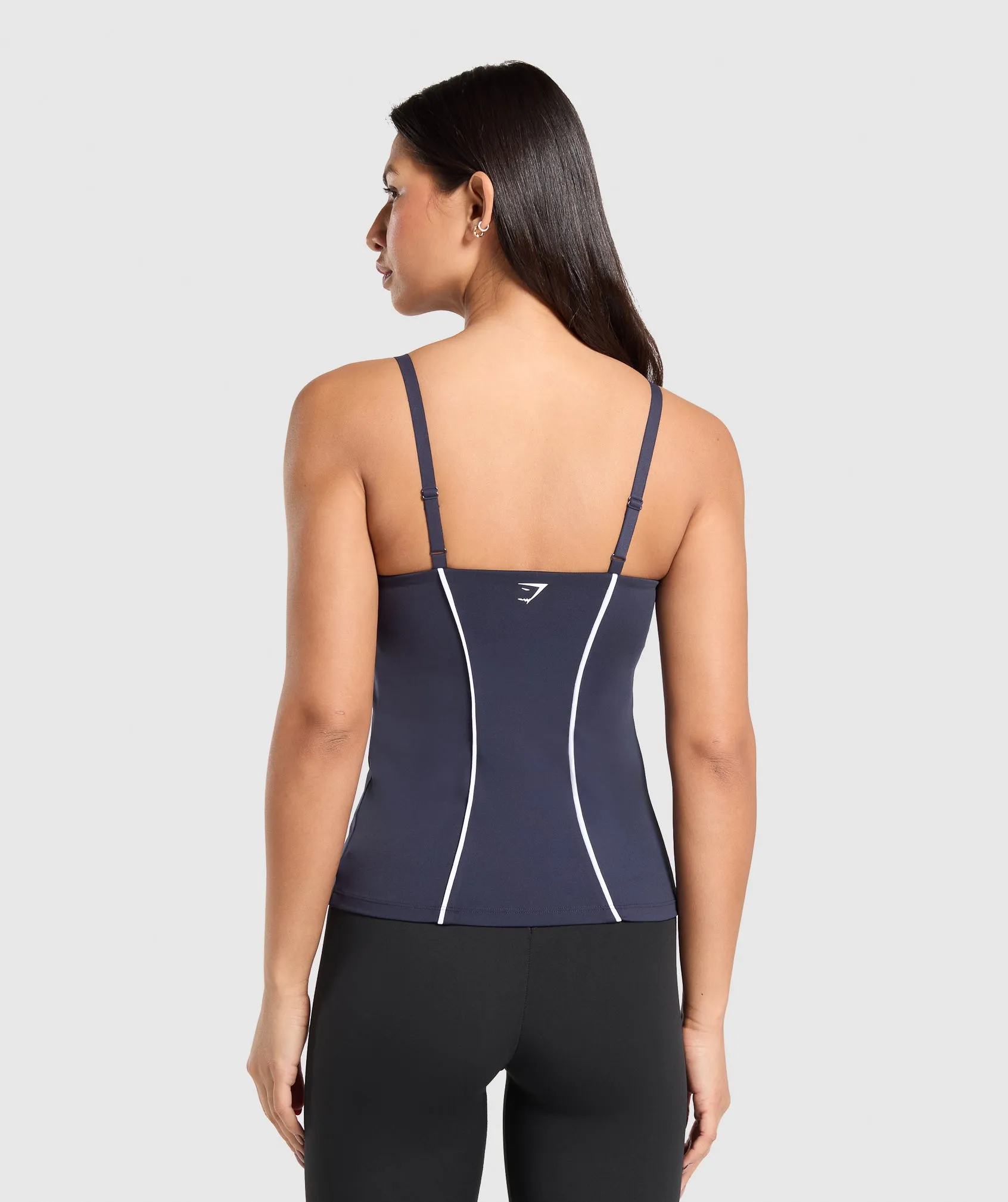 Gymshark Contour Stitch Tank with Shelf - Heavy Blue sold by Gymshark product image thumbnail 2