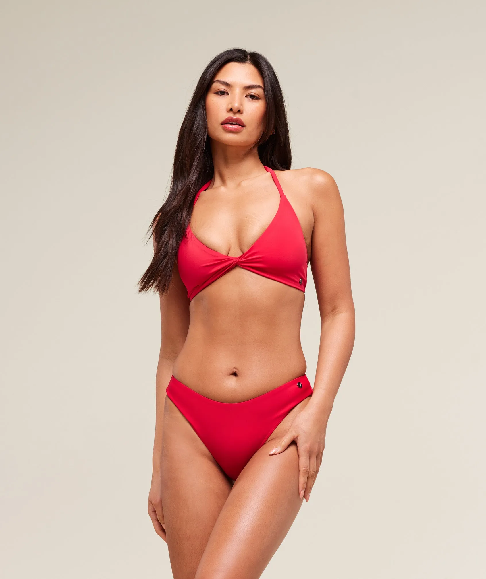 Gymshark Dipped Front Bikini Bottom - Carmine Red sold by Gymshark product image thumbnail 3