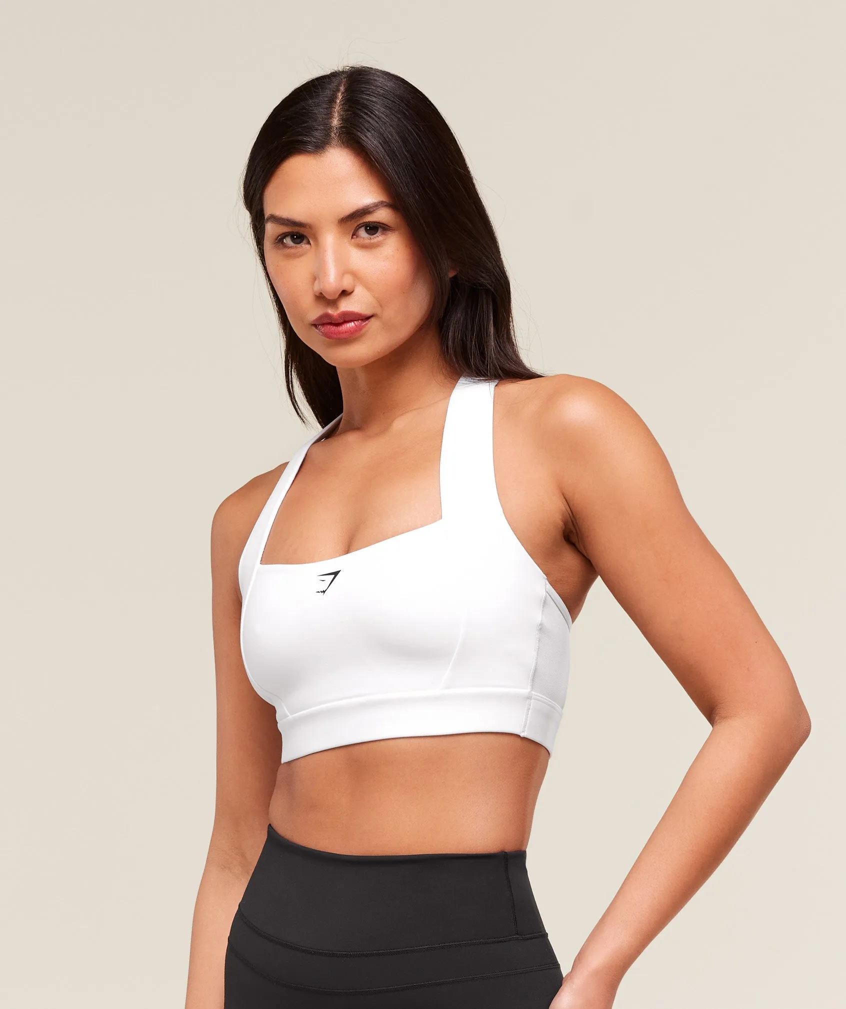 Gymshark Square Neck Sports Bra - White sold by Gymshark product image thumbnail 3