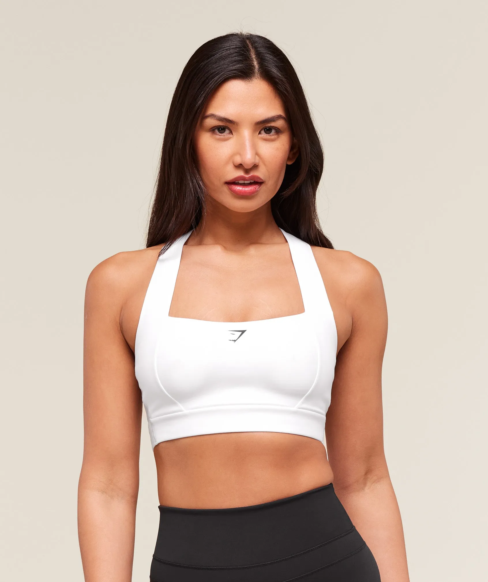Gymshark Square Neck Sports Bra - White sold by Gymshark