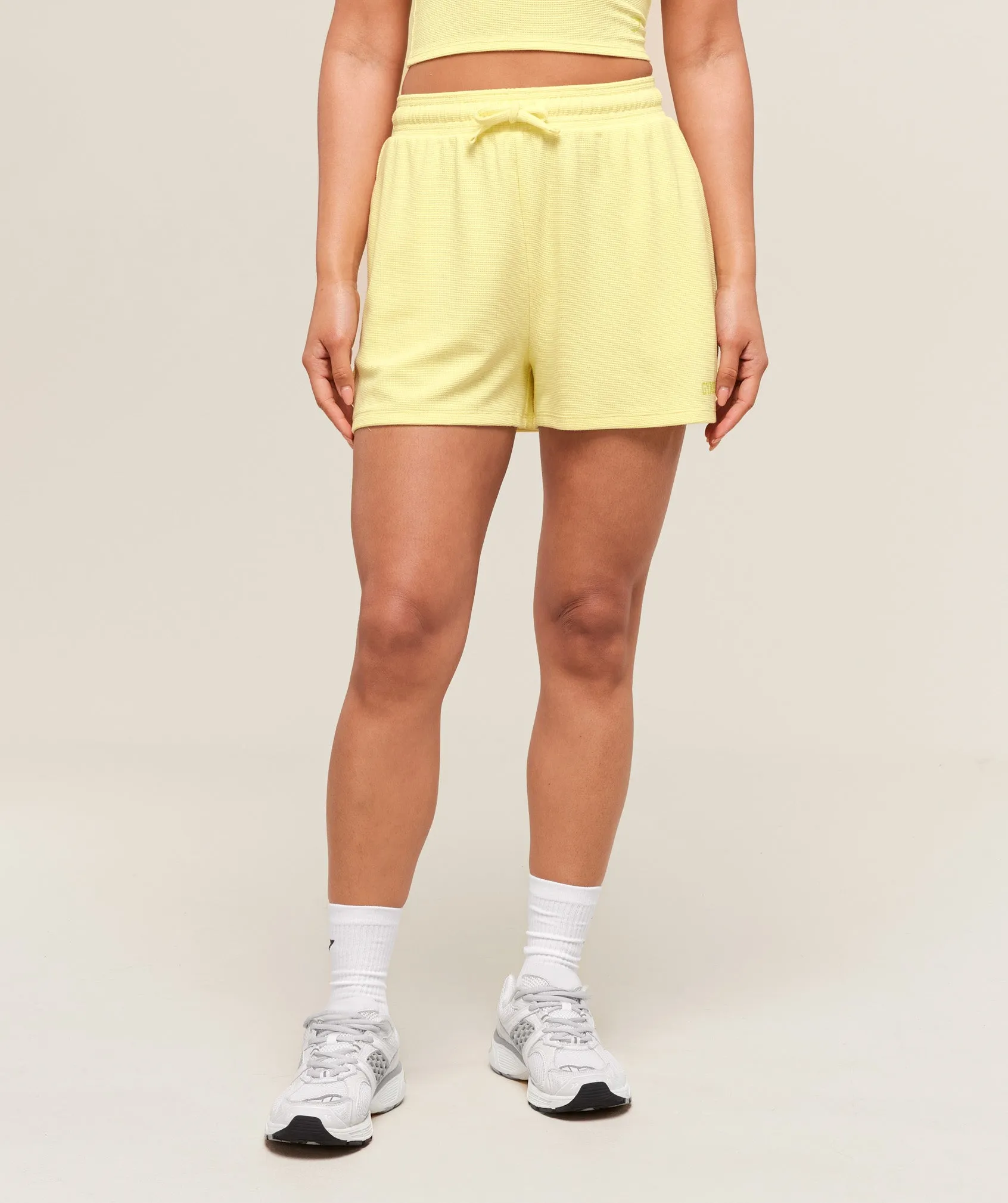 Gymshark Waffle Shorts - Refresh Yellow sold by Gymshark