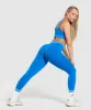 Gymshark Contrast Seamless Leggings - Barbell Blue sold by Gymshark
