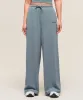 Gymshark Waffle Wide Leg Pants - Iron Blue sold by Gymshark