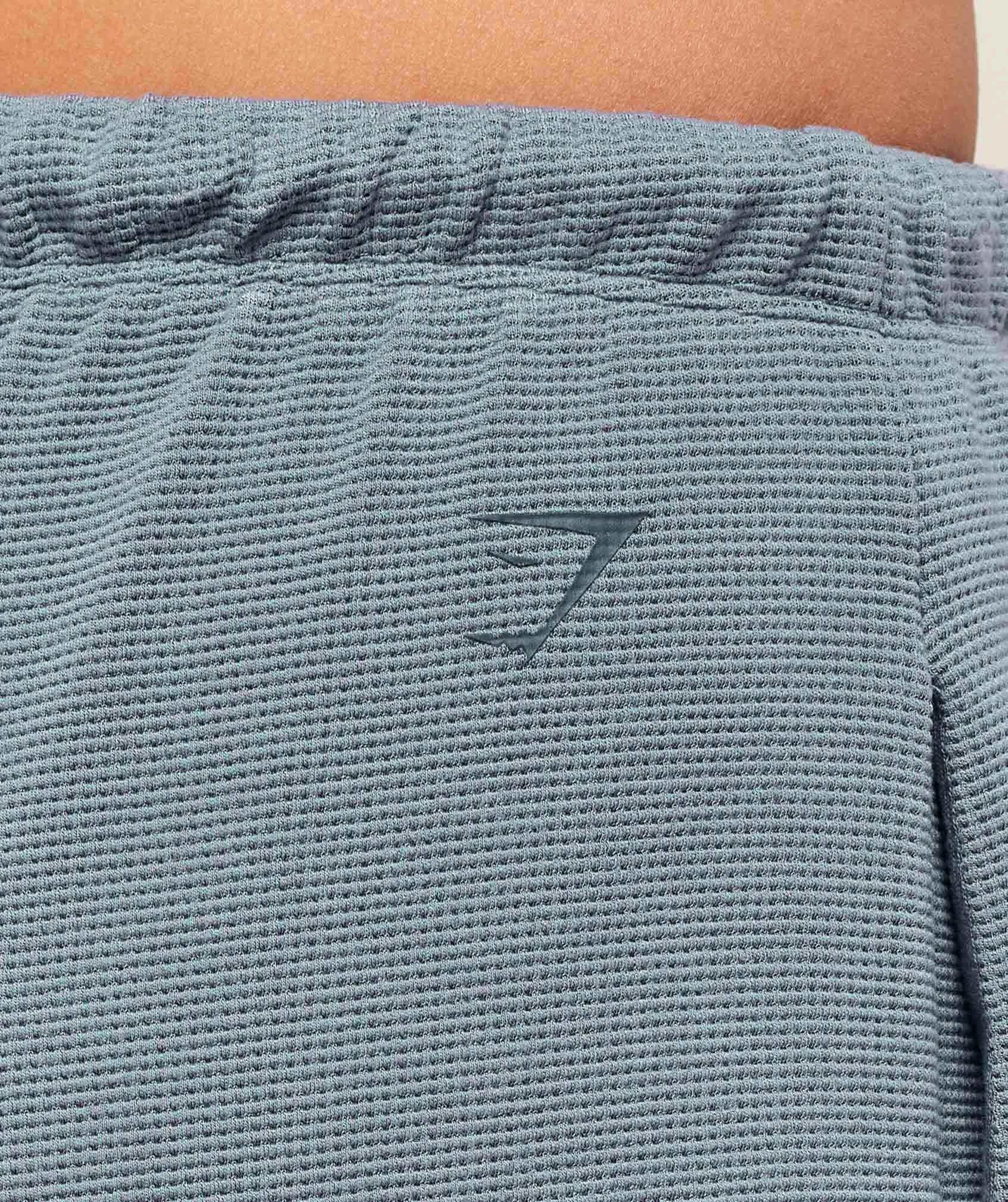 Gymshark Waffle Wide Leg Pants - Iron Blue sold by Gymshark product image thumbnail 5