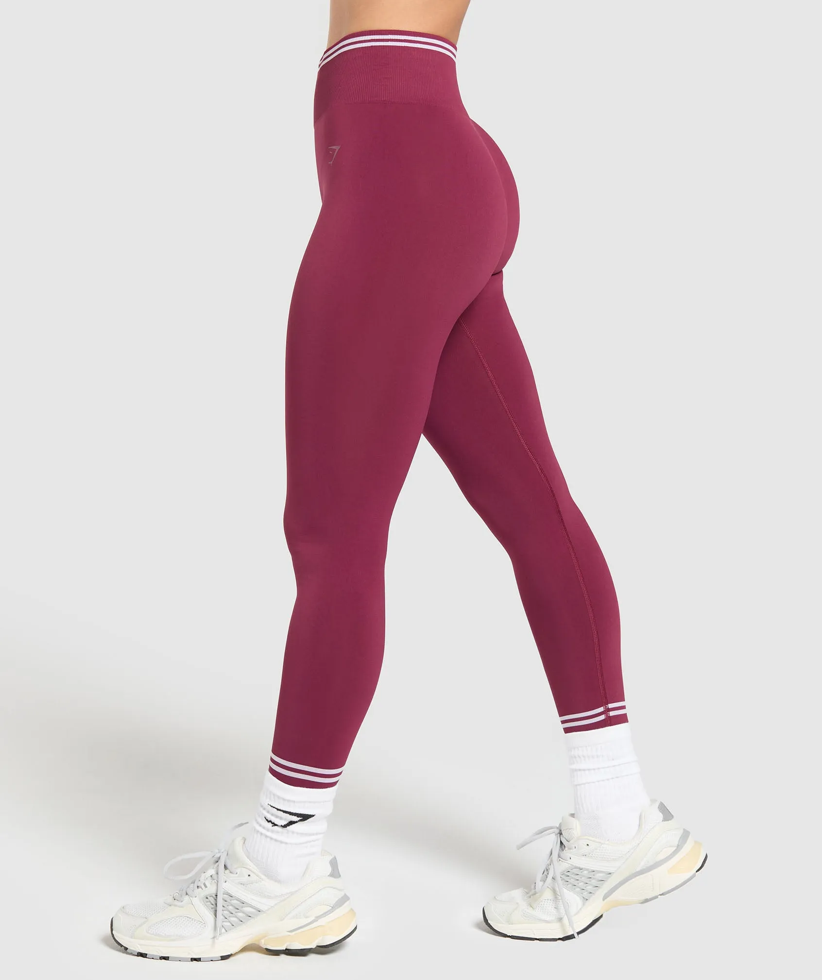 Gymshark Contrast Seamless Leggings - Strong Pink sold by Gymshark product image thumbnail 3