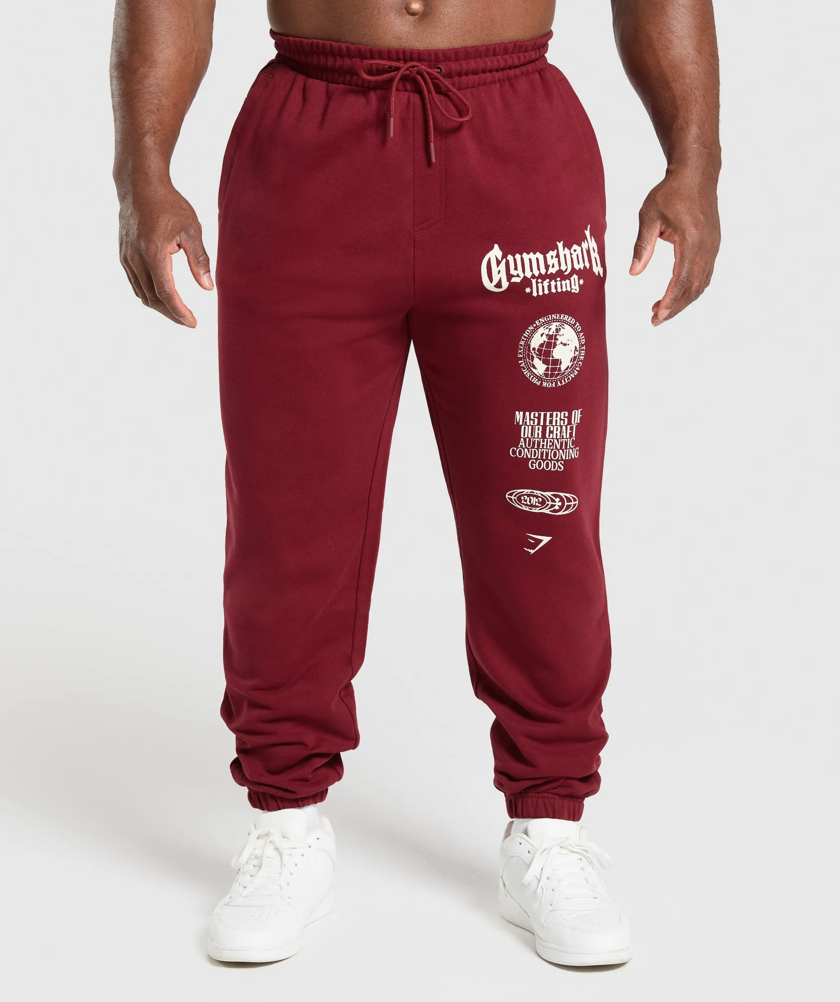 Gymshark Global Lifting Oversized Essential Joggers - Sets Red sold by Gymshark
