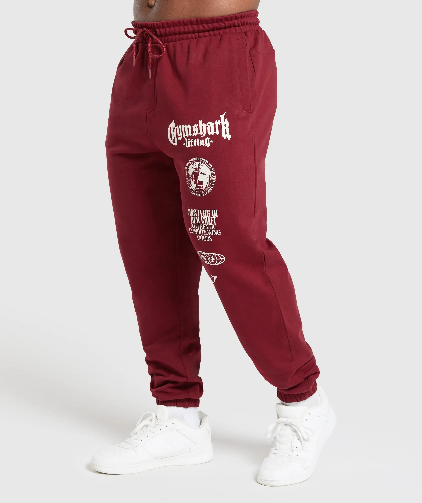 Gymshark Global Lifting Oversized Essential Joggers - Sets Red sold by Gymshark product image thumbnail 3