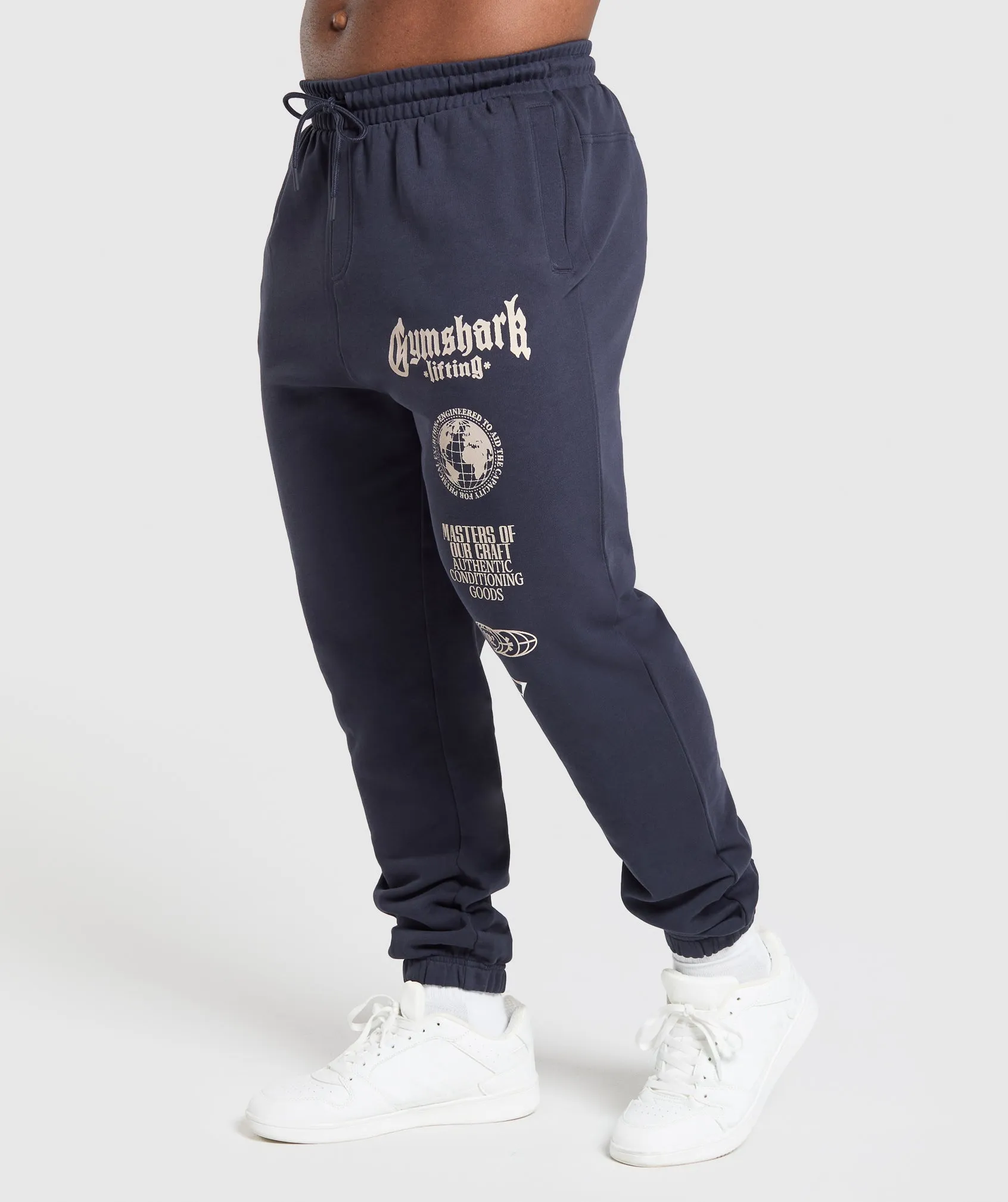 Gymshark Global Lifting Oversized Essential Joggers - Heavy Blue sold by Gymshark product image thumbnail 2