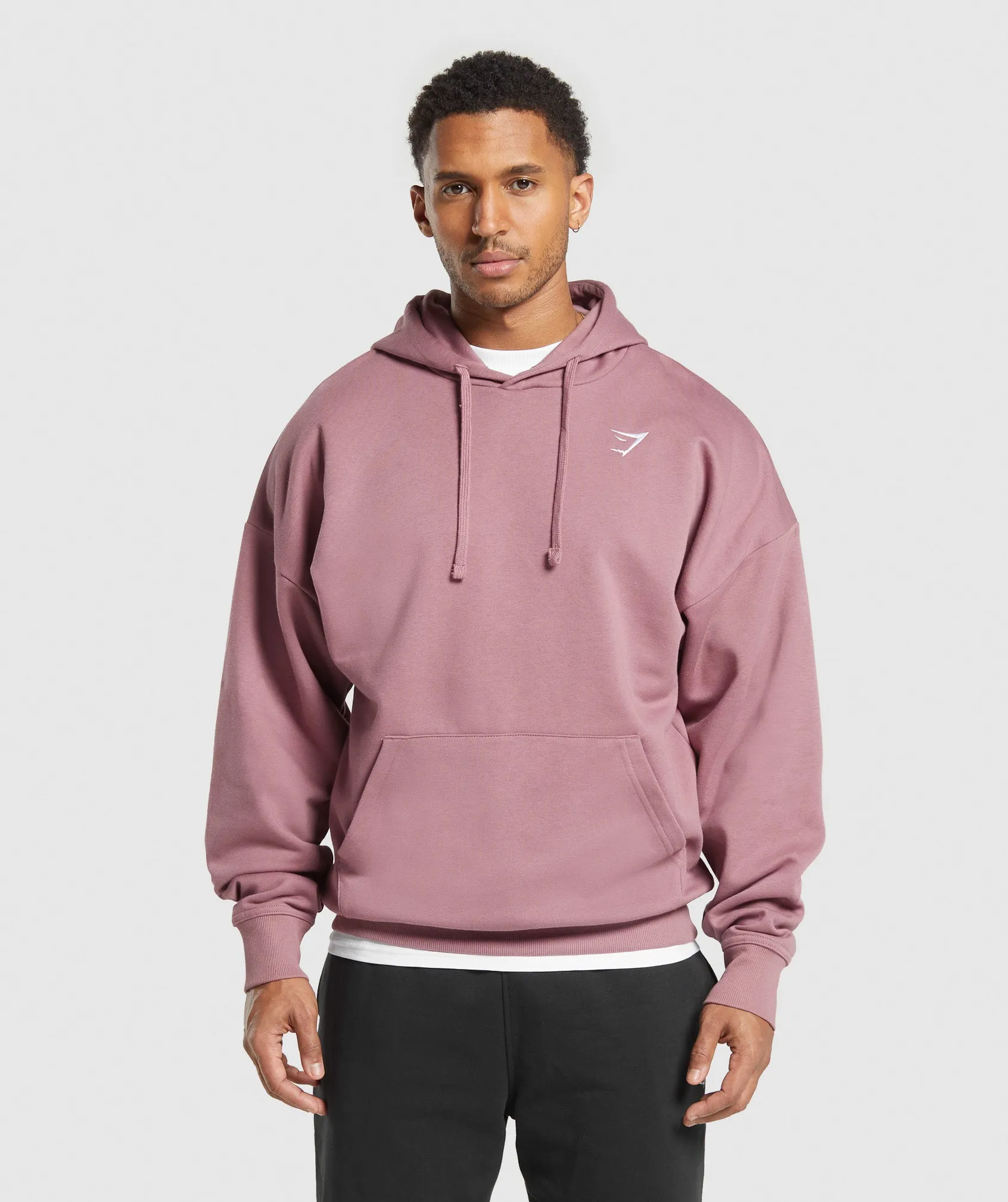 Gymshark Crest Oversized Hoodie - Calm Pink sold by Gymshark