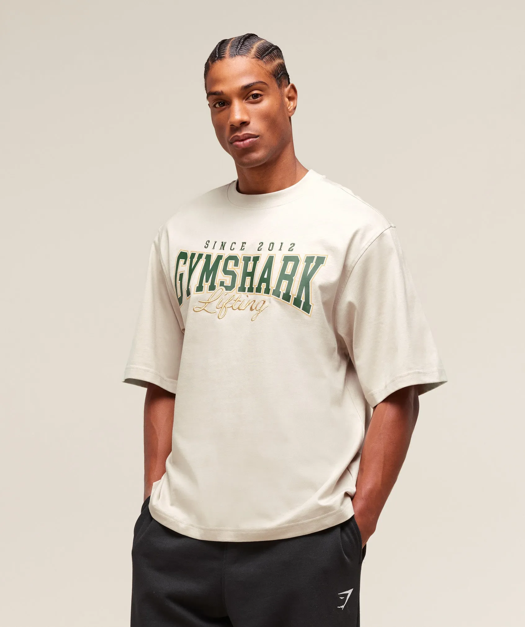 Gymshark Lifting Essentials T-Shirt - Pebble Grey sold by Gymshark product image thumbnail 2