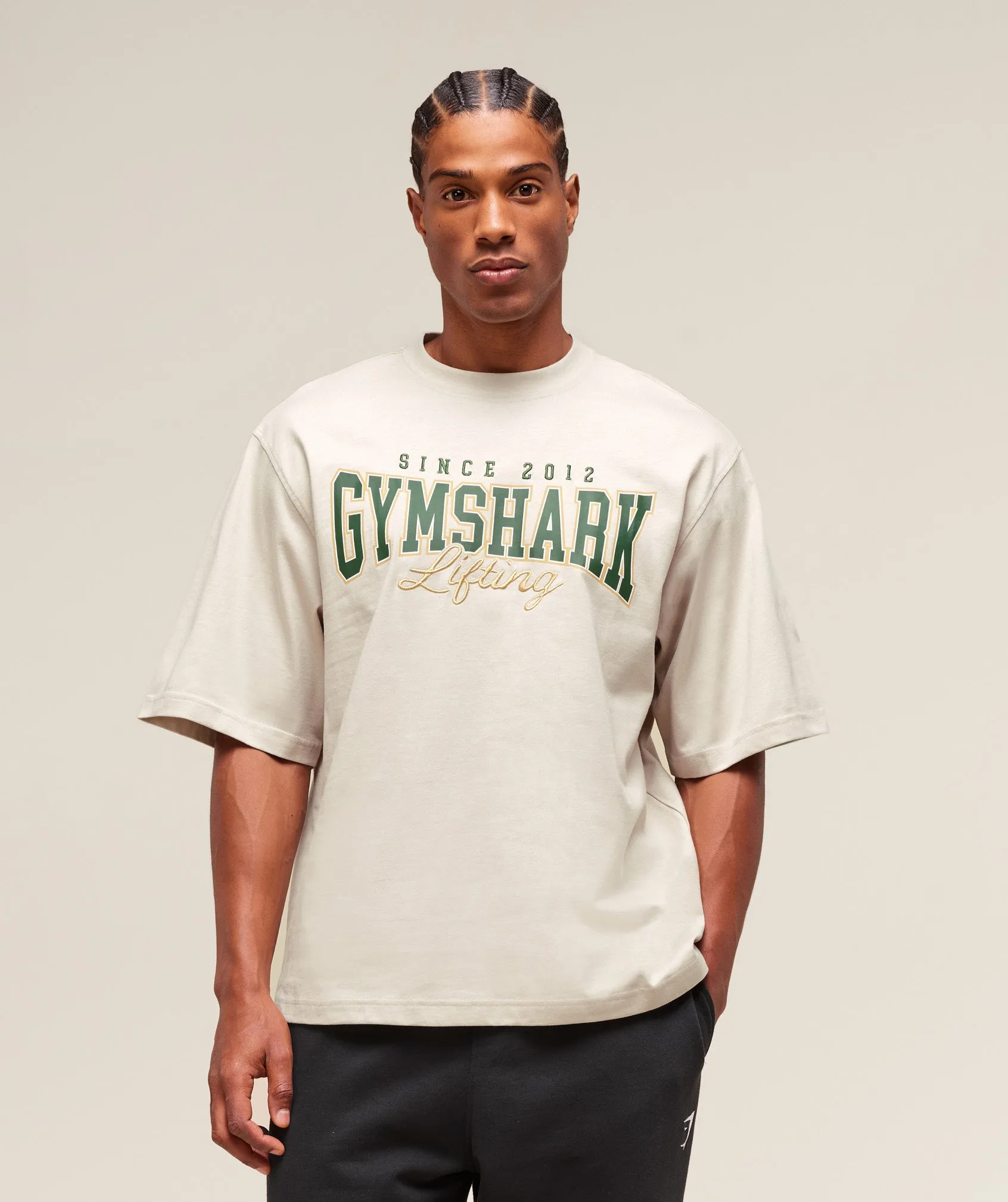 Gymshark Lifting Essentials T-Shirt - Pebble Grey sold by Gymshark