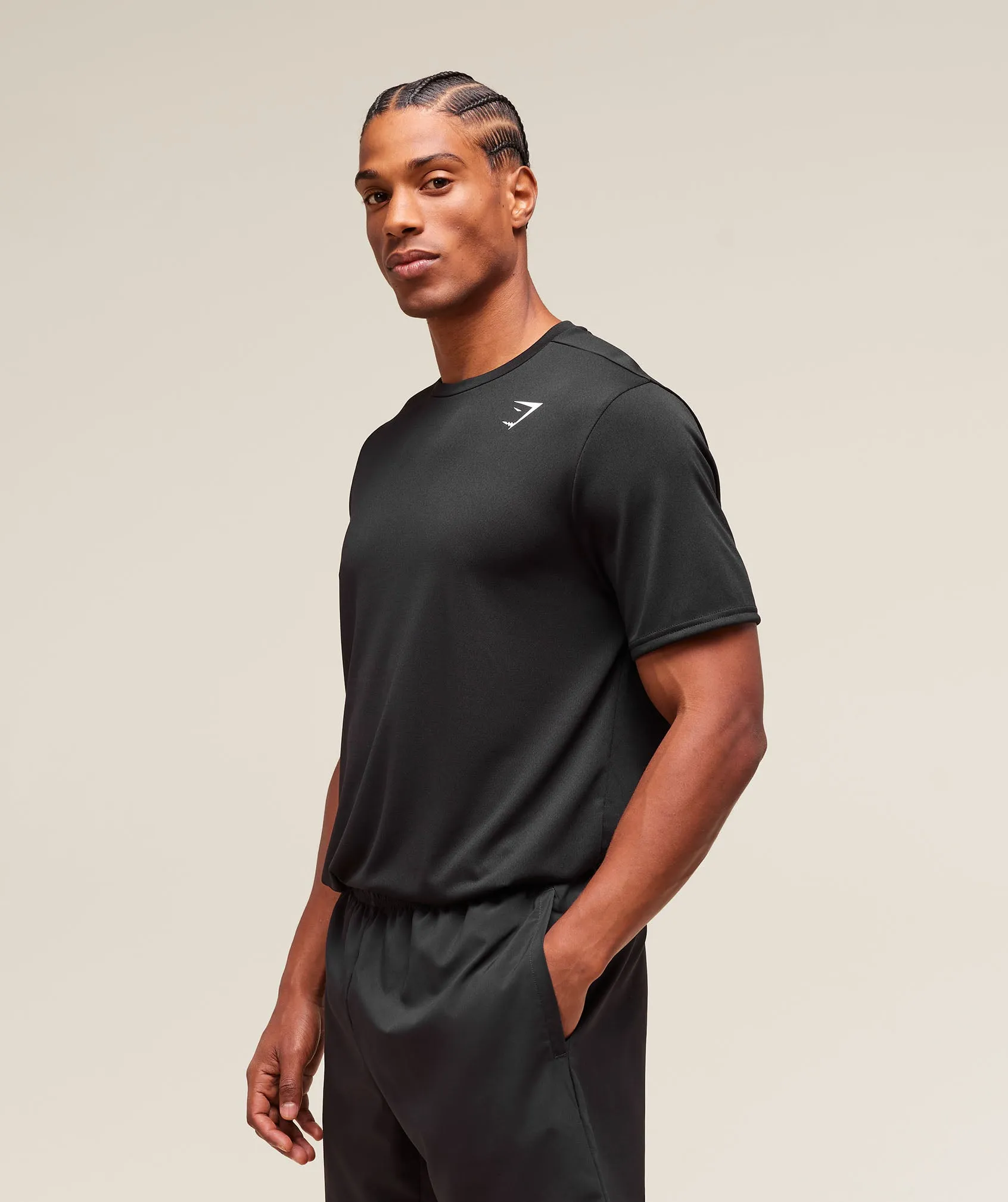 Gymshark Arrival T-Shirt (Tall) - Black sold by Gymshark product image thumbnail 5