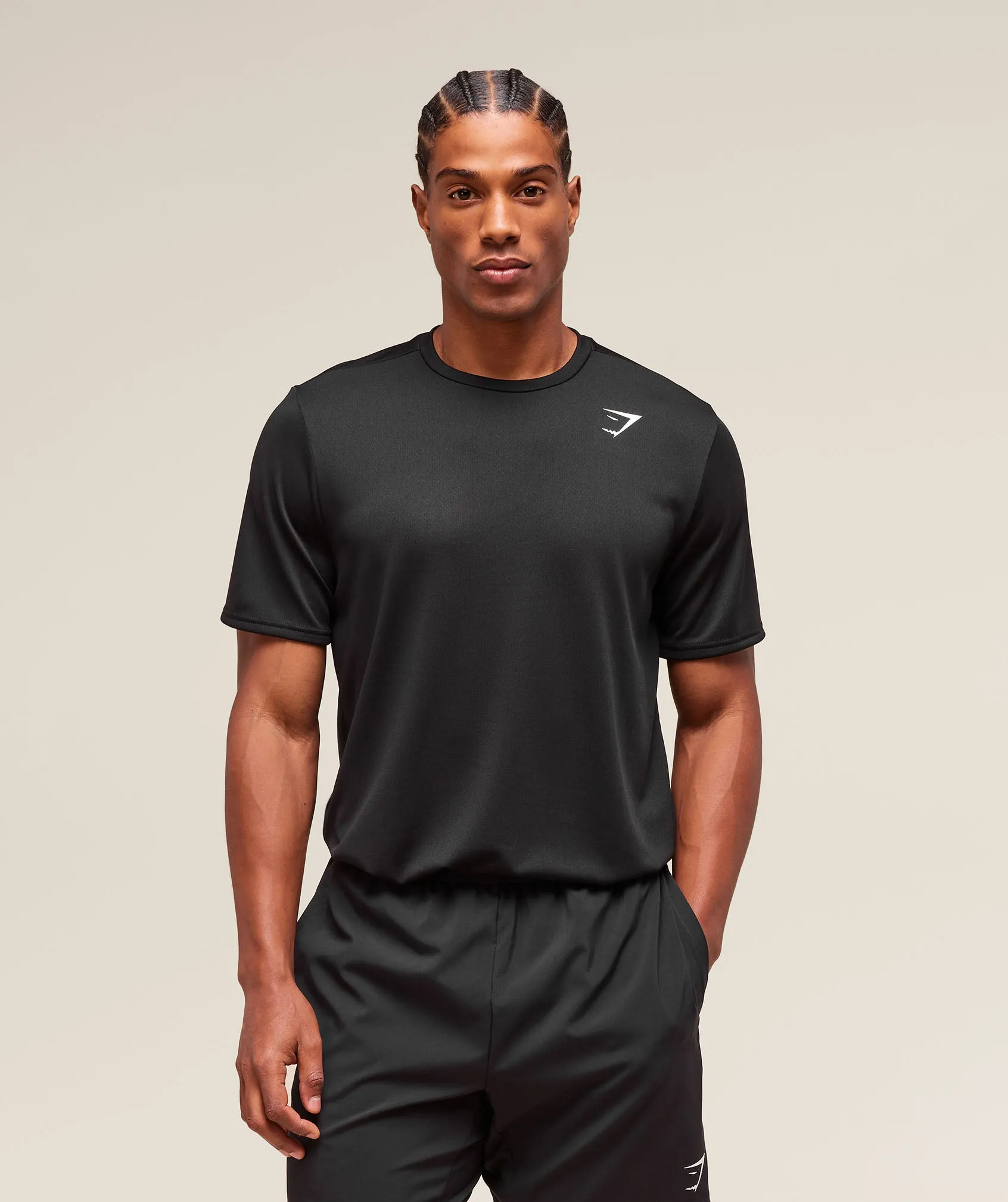 Gymshark Arrival T-Shirt (Tall) - Black sold by Gymshark