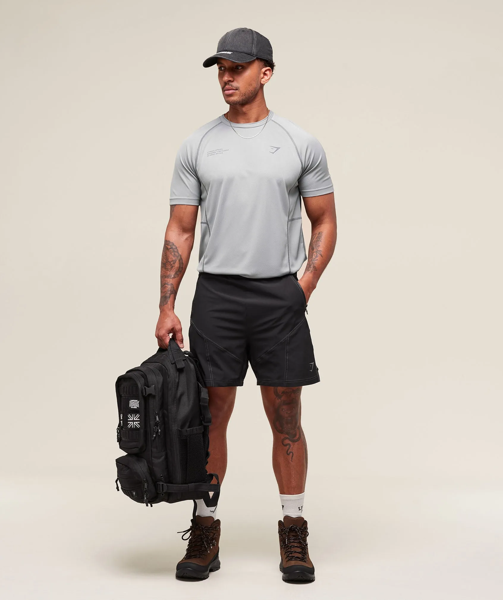 Gymshark Tactical T-Shirt - Smokey Grey sold by Gymshark product image thumbnail 4