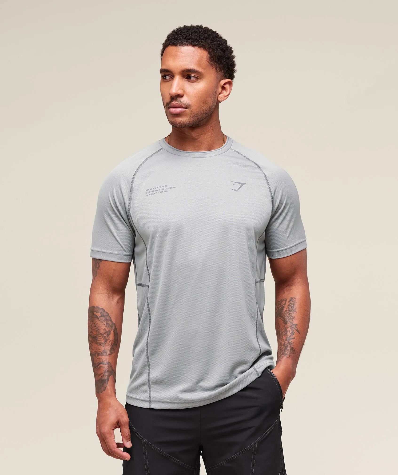 Gymshark Tactical T-Shirt - Smokey Grey sold by Gymshark product image thumbnail 3