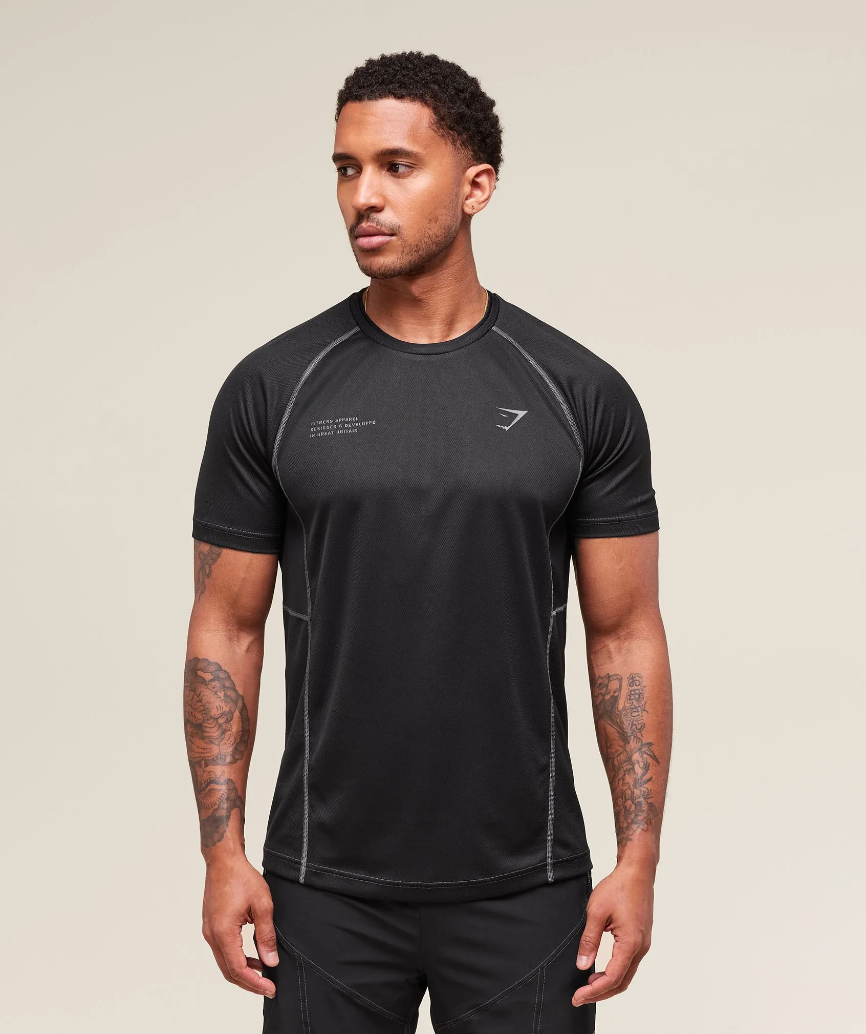 Gymshark Tactical T-Shirt - Black sold by Gymshark
