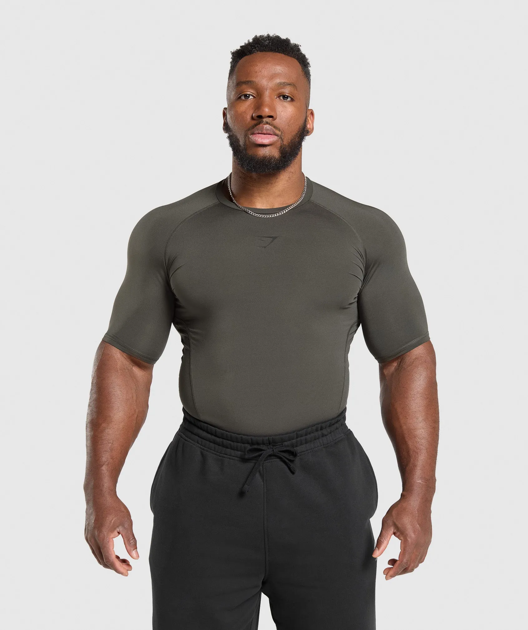 Gymshark Element Baselayer T-Shirt - Strength Green sold by Gymshark