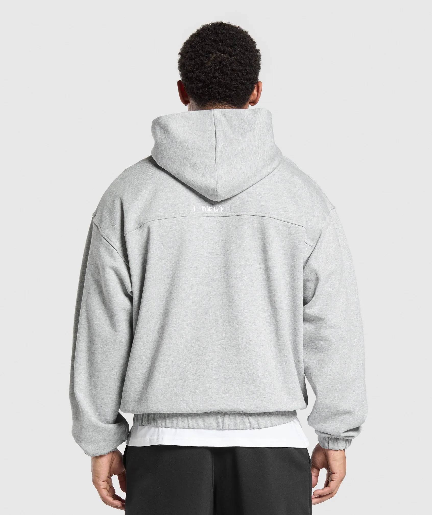 Gymshark Rest Day Essentials Hoodie - Light Grey Core Marl sold by Gymshark product image thumbnail 2