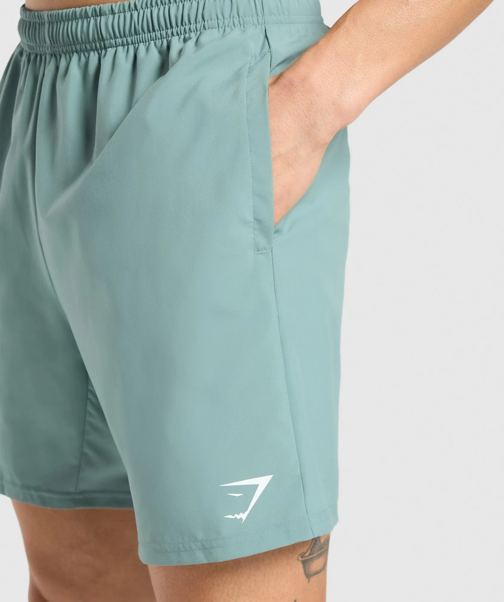 Gymshark Arrival 7" Shorts - Celeste Blue sold by Gymshark product image thumbnail 5