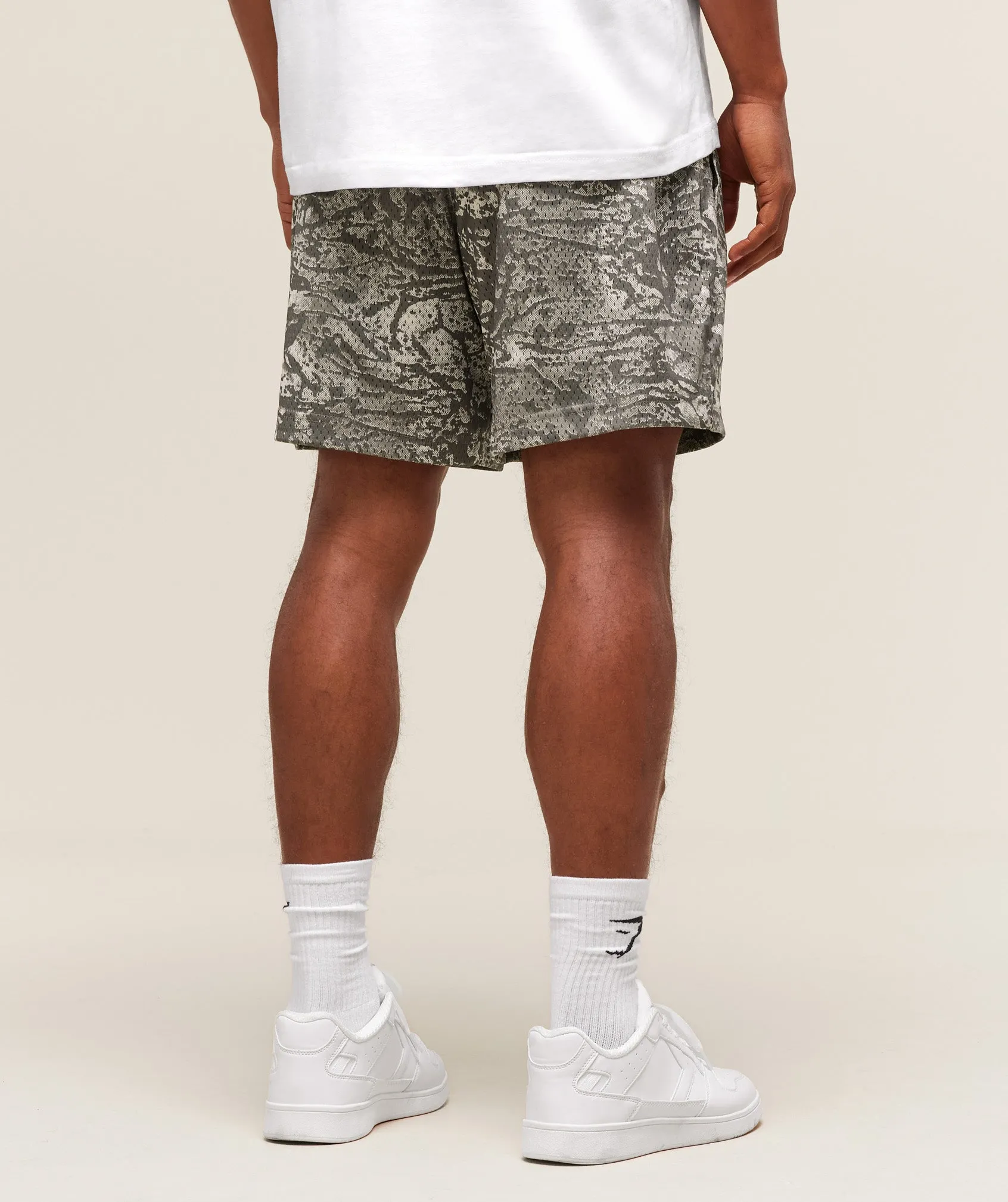 Gymshark Lifting Mesh 5" Shorts - Camo Brown sold by Gymshark product image thumbnail 4
