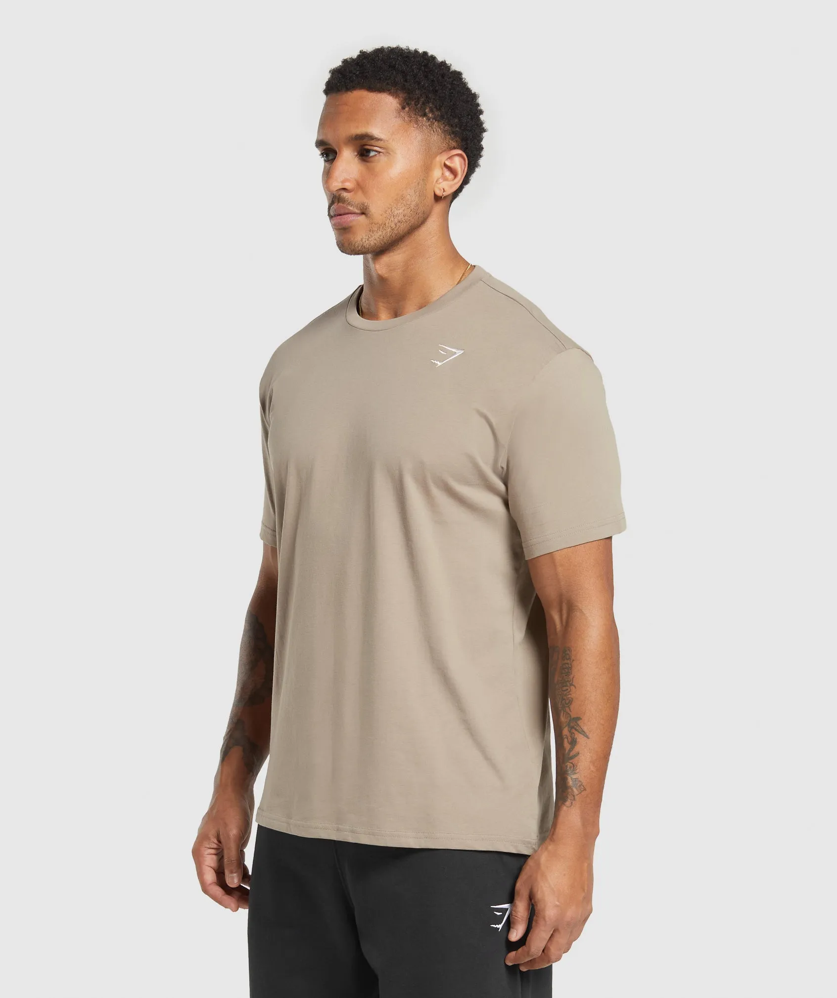 Gymshark Crest T-Shirt - Lifestyle Brown sold by Gymshark product image thumbnail 3