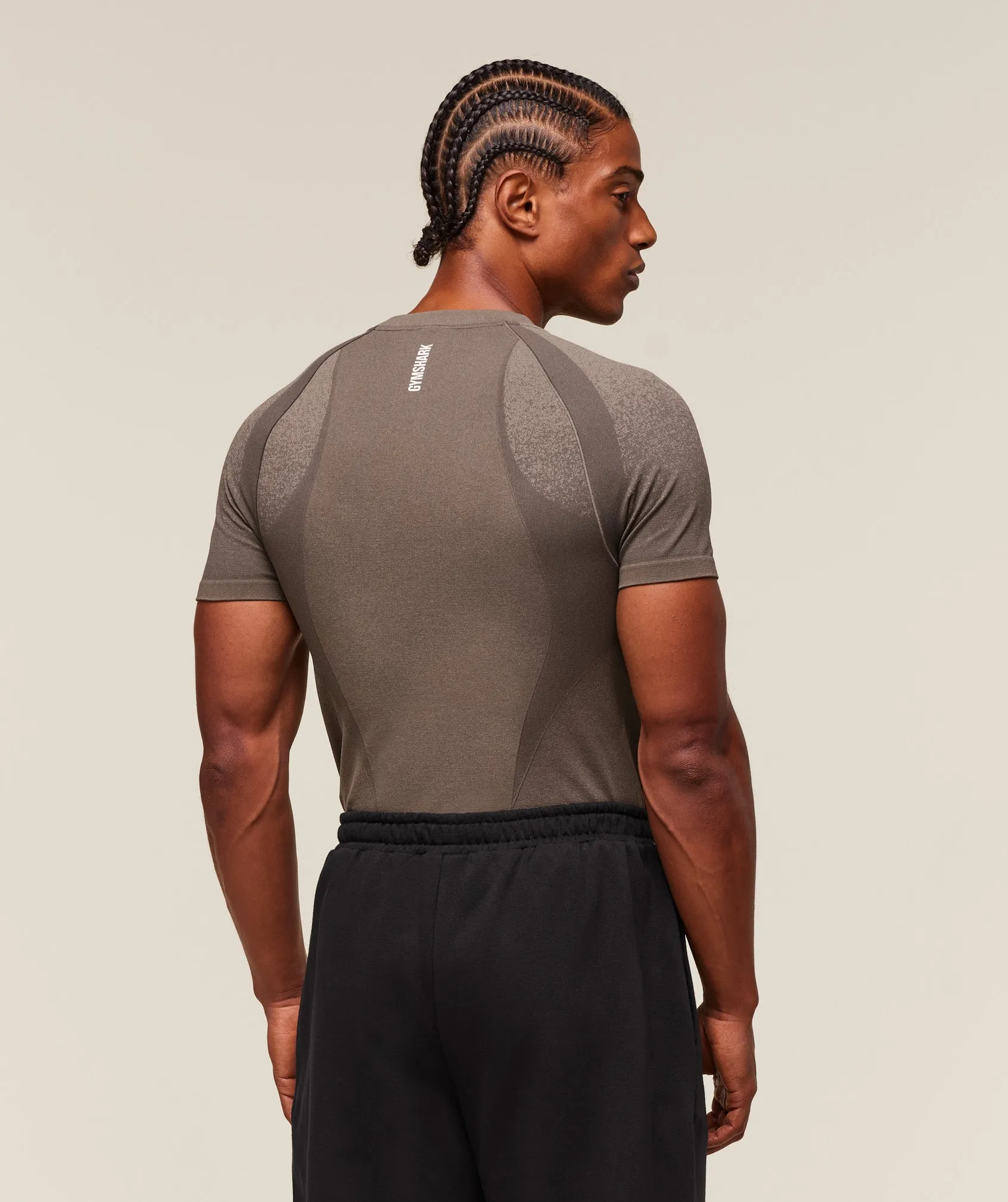 Gymshark Shadow Seamless T Shirt - Camo Brown sold by Gymshark product image thumbnail 2