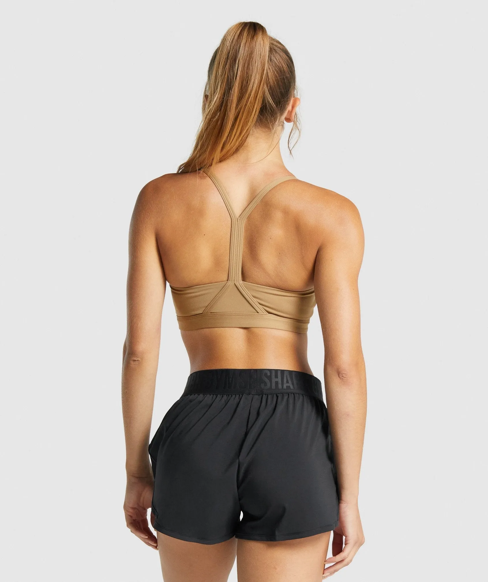 Gymshark V Neck Sports Bra - Light Brown sold by Gymshark product image thumbnail 2