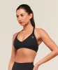 Gymshark Cotton Racerback Sports Bra - Black sold by Gymshark