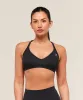 Gymshark Cotton Racerback Sports Bra - Black sold by Gymshark