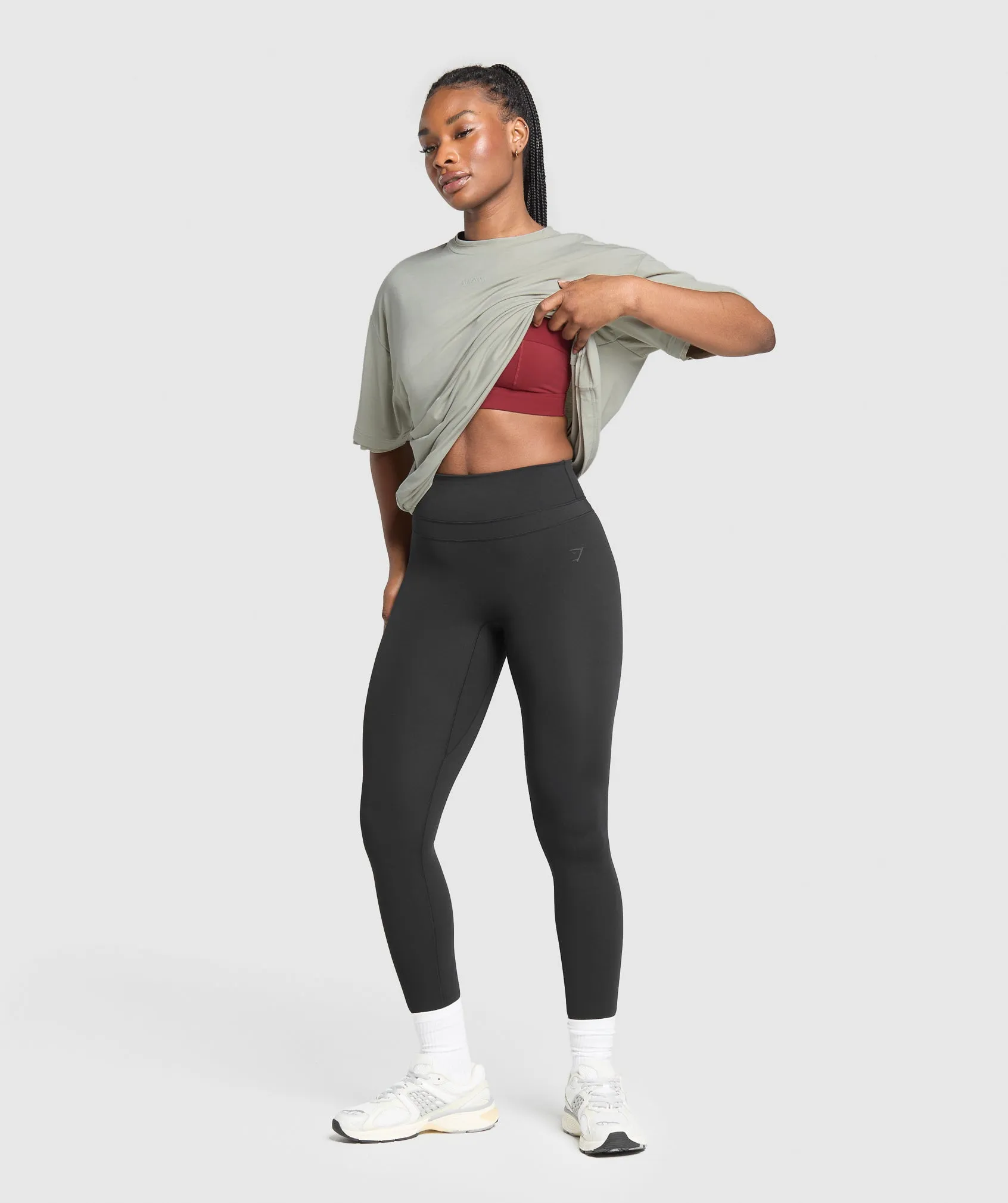 Gymshark Superset Graphic T-shirt - Stone Grey sold by Gymshark product image thumbnail 4