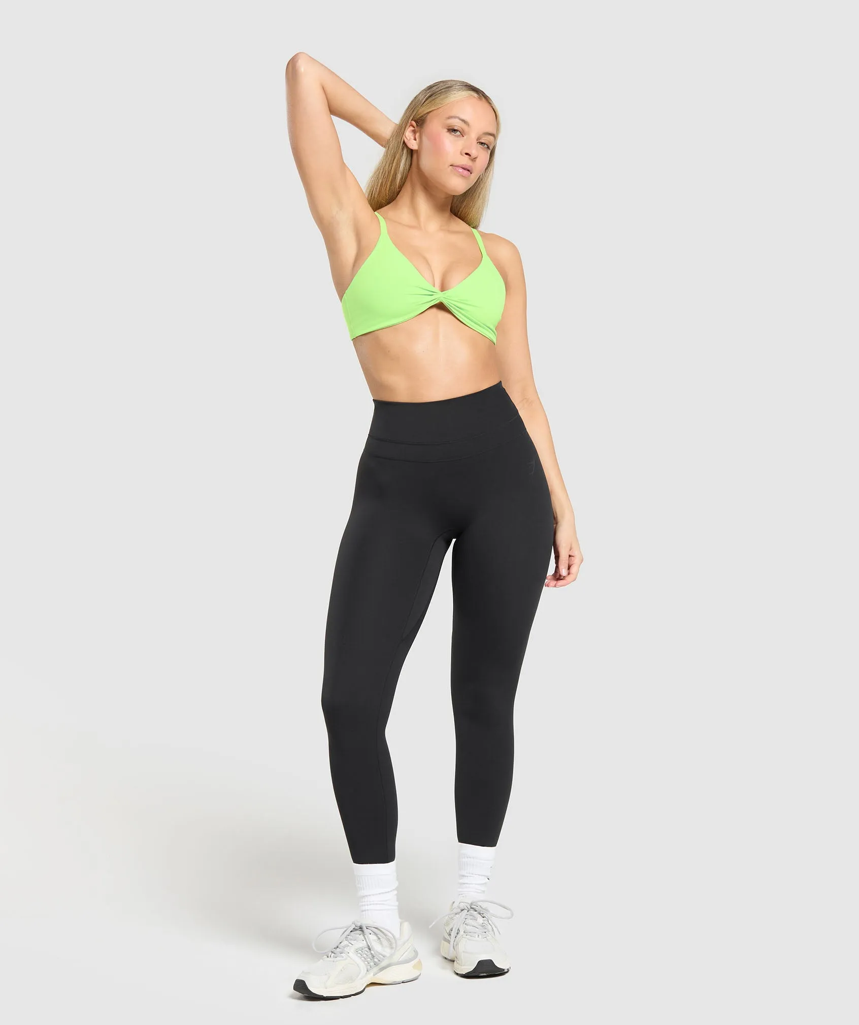 Gymshark Twist Front Bralette - Energy Gelato Green sold by Gymshark product image thumbnail 4