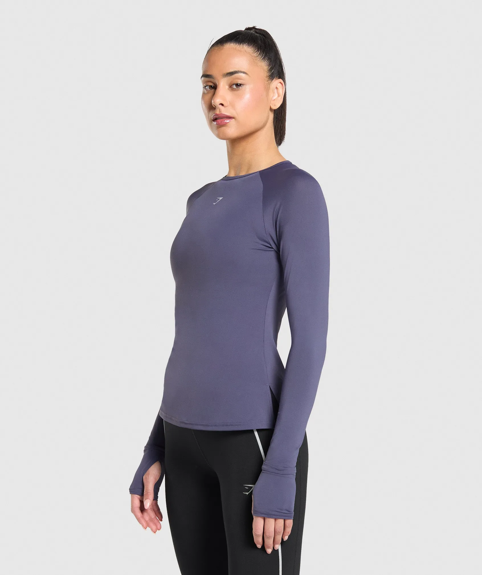 Gymshark Running Long Sleeve Top - Weighted Purple sold by Gymshark product image thumbnail 2