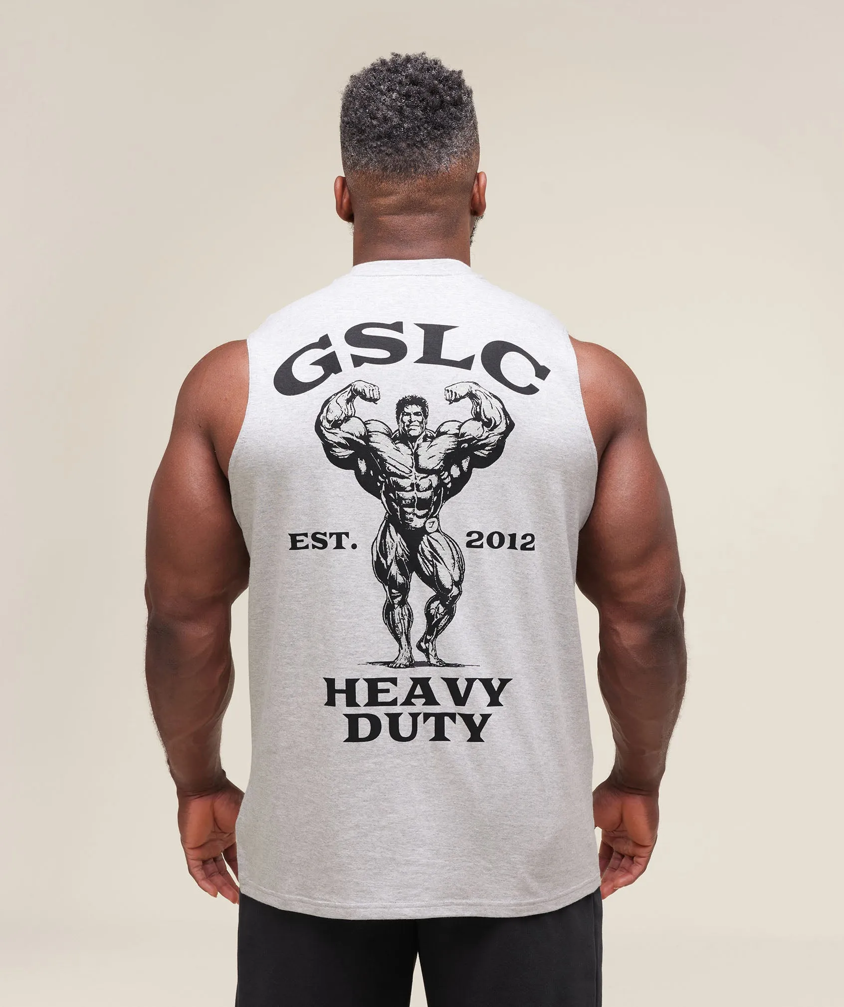 Gymshark Heavy Duty Tank - Light Grey Core Marl sold by Gymshark product image thumbnail 3