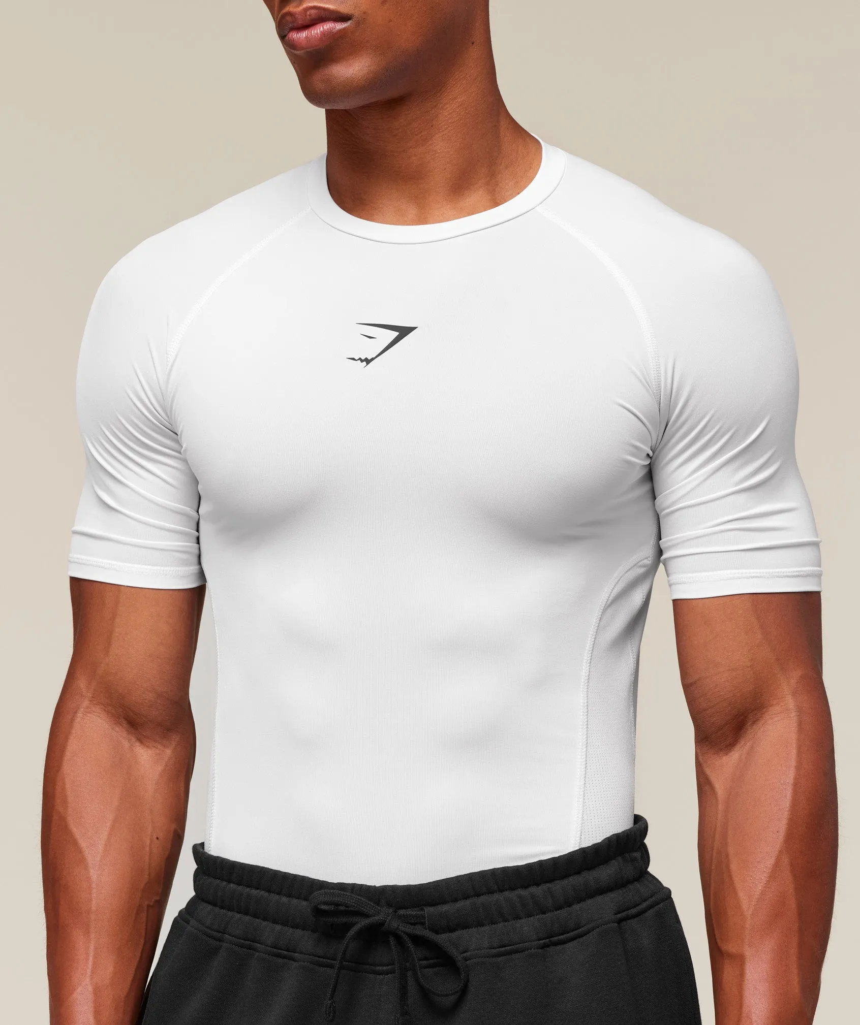 Gymshark Element Baselayer T-Shirt - White sold by Gymshark product image thumbnail 5