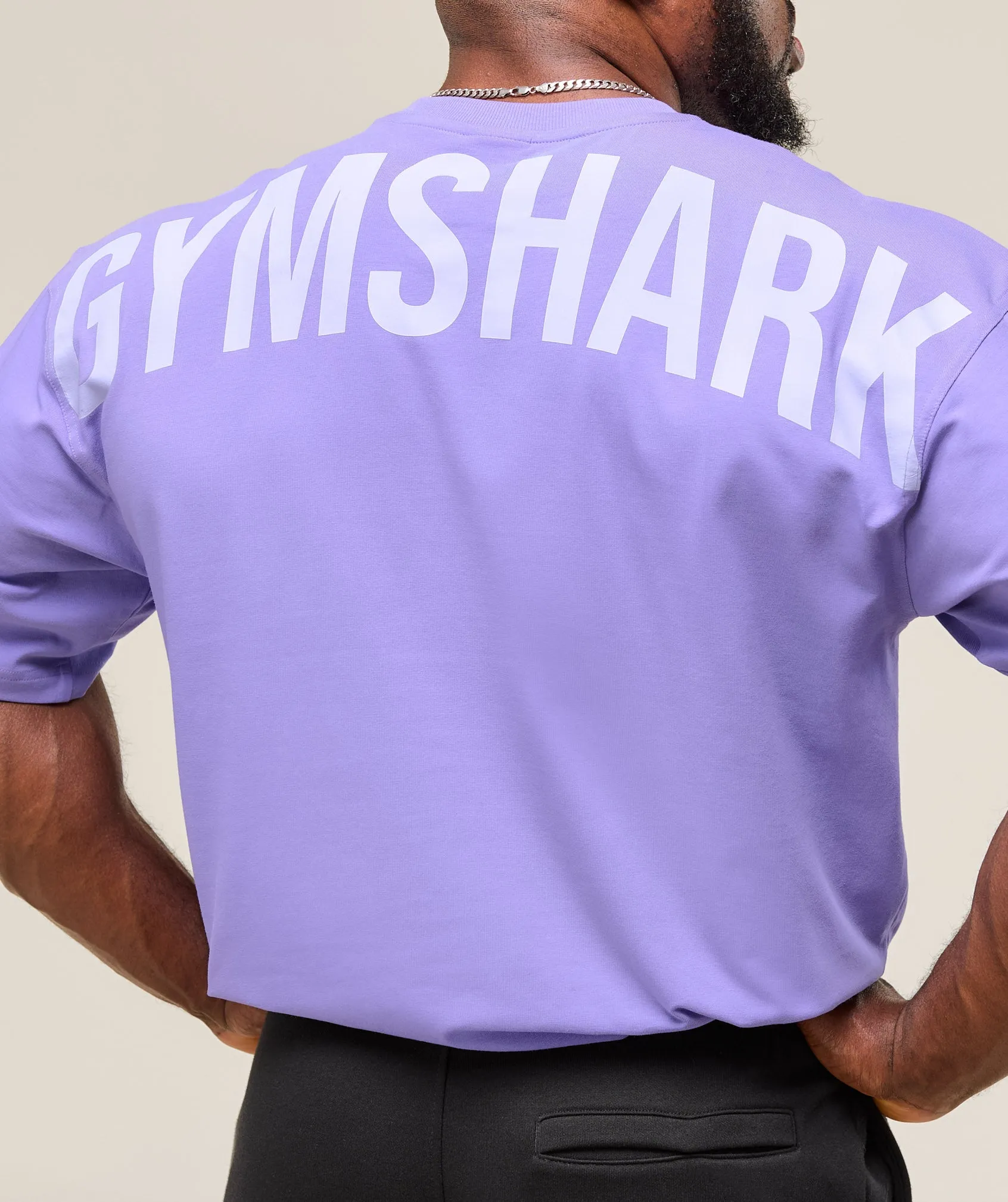 Gymshark Power T-Shirt - Record Purple sold by Gymshark product image thumbnail 4