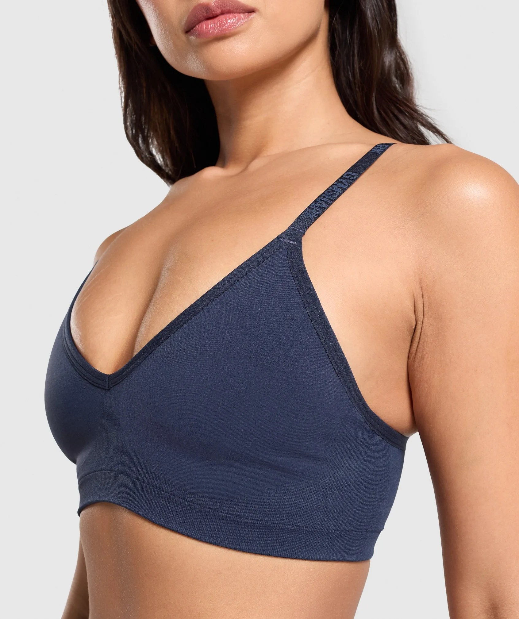 Gymshark Seamless V Neck Bralette - Heavy Blue sold by Gymshark product image thumbnail 5