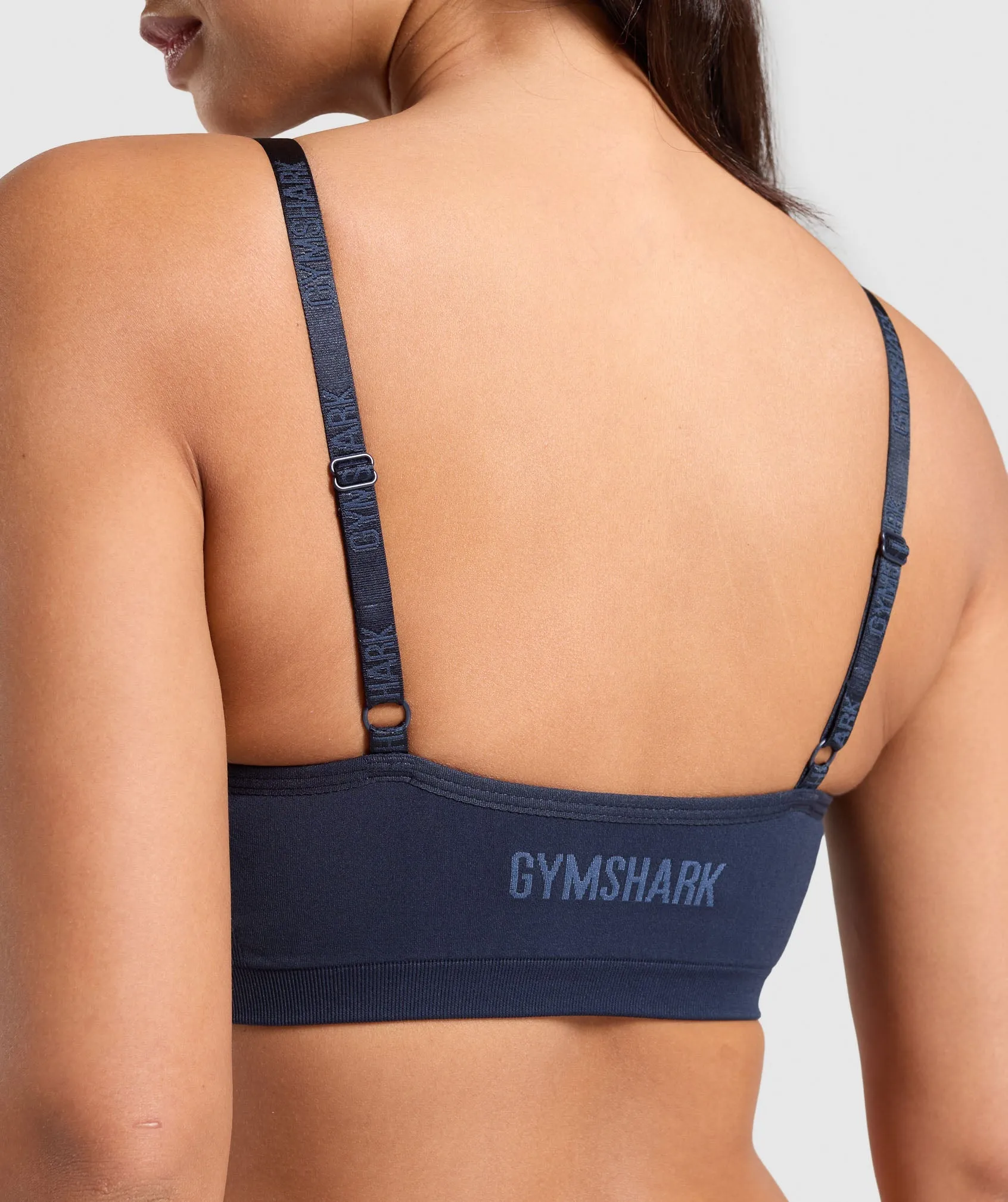 Gymshark Seamless V Neck Bralette - Heavy Blue sold by Gymshark product image thumbnail 4