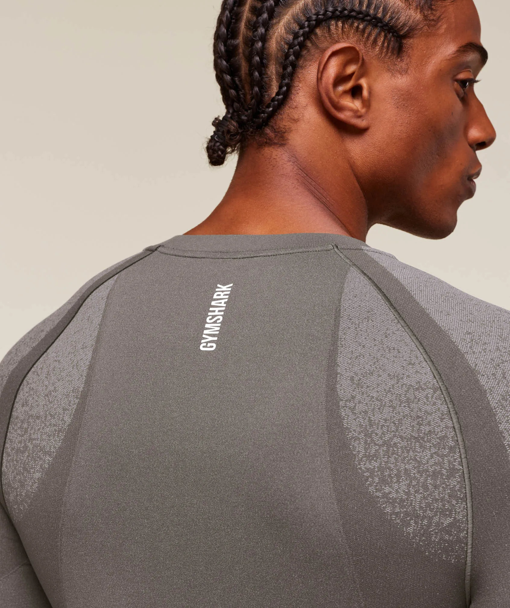 Gymshark Shadow Seamless Long Sleeve T-Shirt - Meteor Grey sold by Gymshark product image thumbnail 5