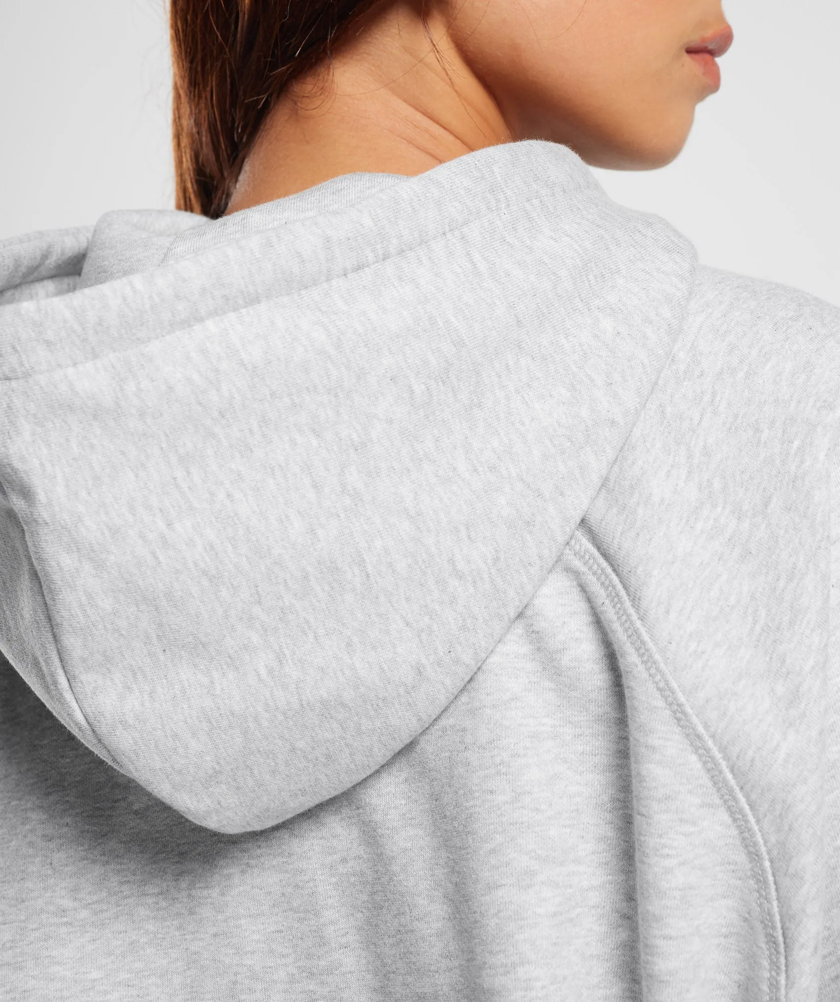 Gymshark Training Oversized Fleece Hoodie - Light Grey Marl sold by Gymshark product image thumbnail 5